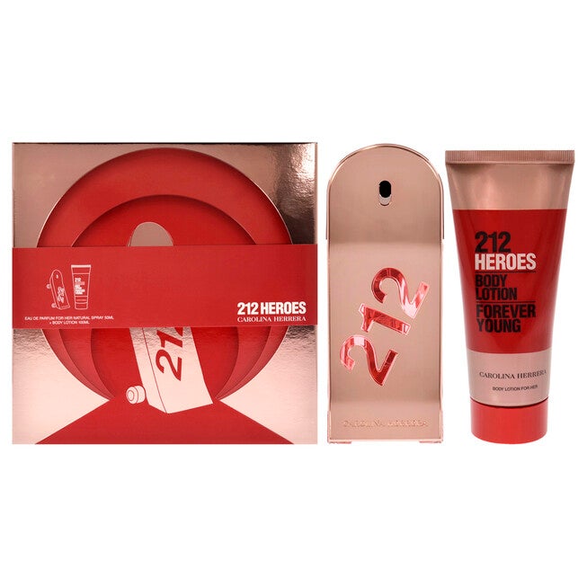 212 Heroes Forever Young by Carolina Herrera for Women - 2 Pc Gift Set 1.7oz EDP Spray, 3.4oz Body Lotion, NA, hi-res image number null