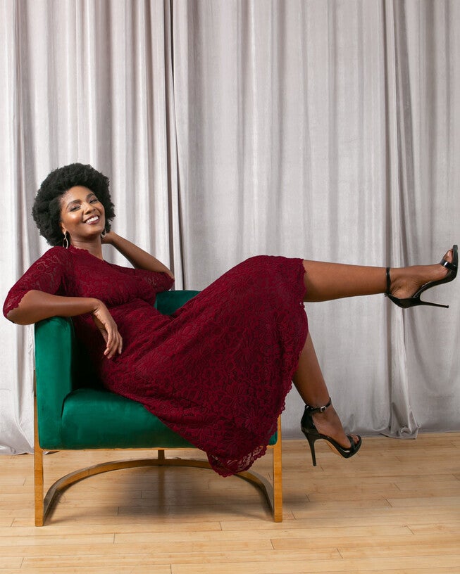 Mademoiselle Lace Cocktail Dress, , alternate image number 7