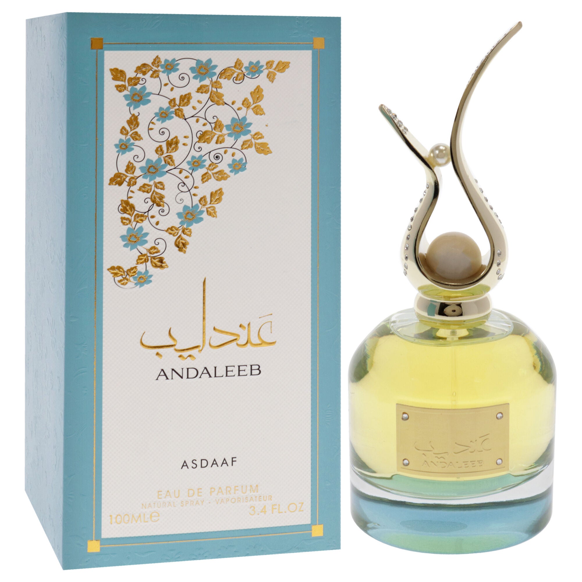 Asdaaf Andaleeb by Lattafa for Unisex - 3.4 oz EDP Spray, Clear, alternate image number 2