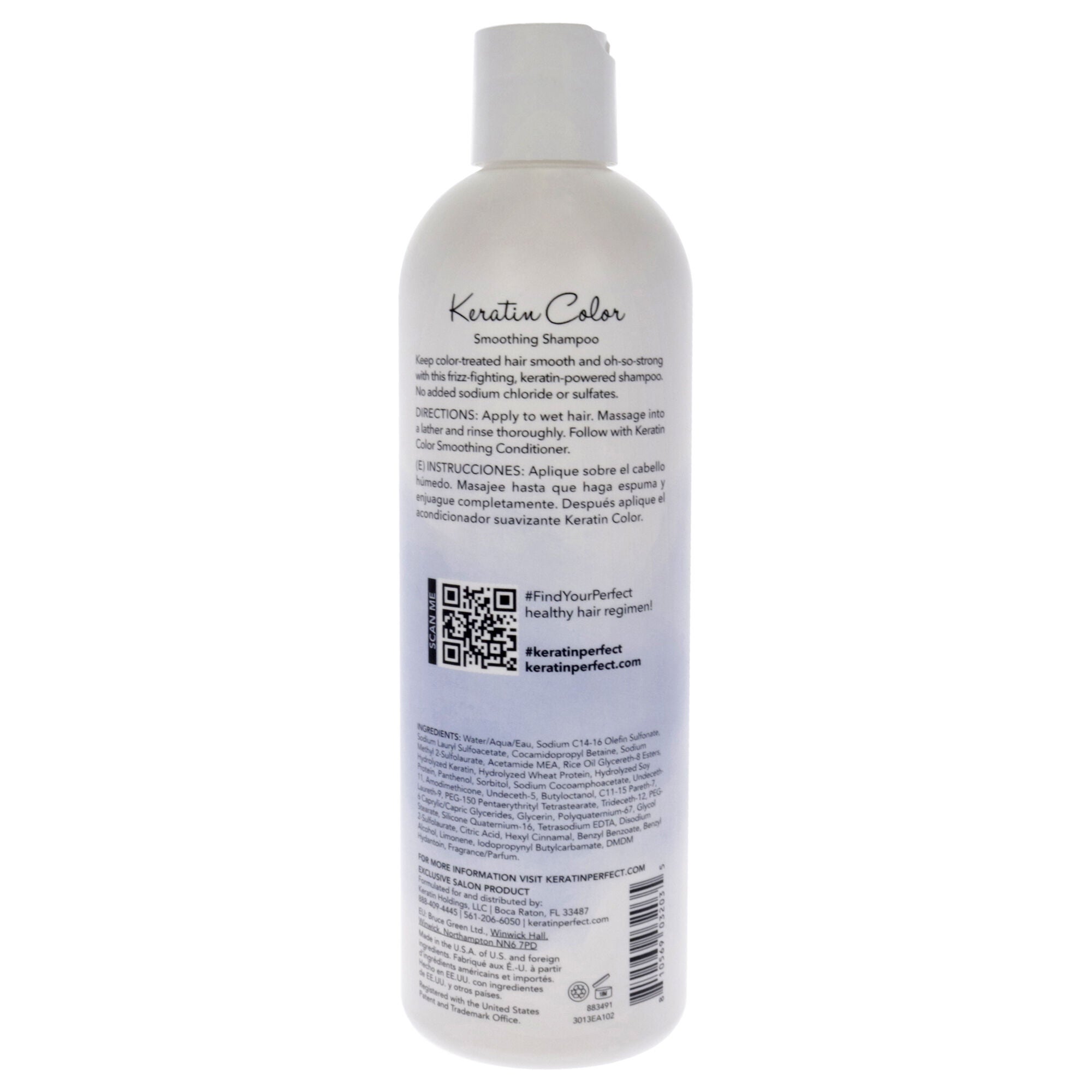 Keratin Color Shampoo by Keratin Perfect for Unisex - 12 oz Shampoo, , alternate image number 4