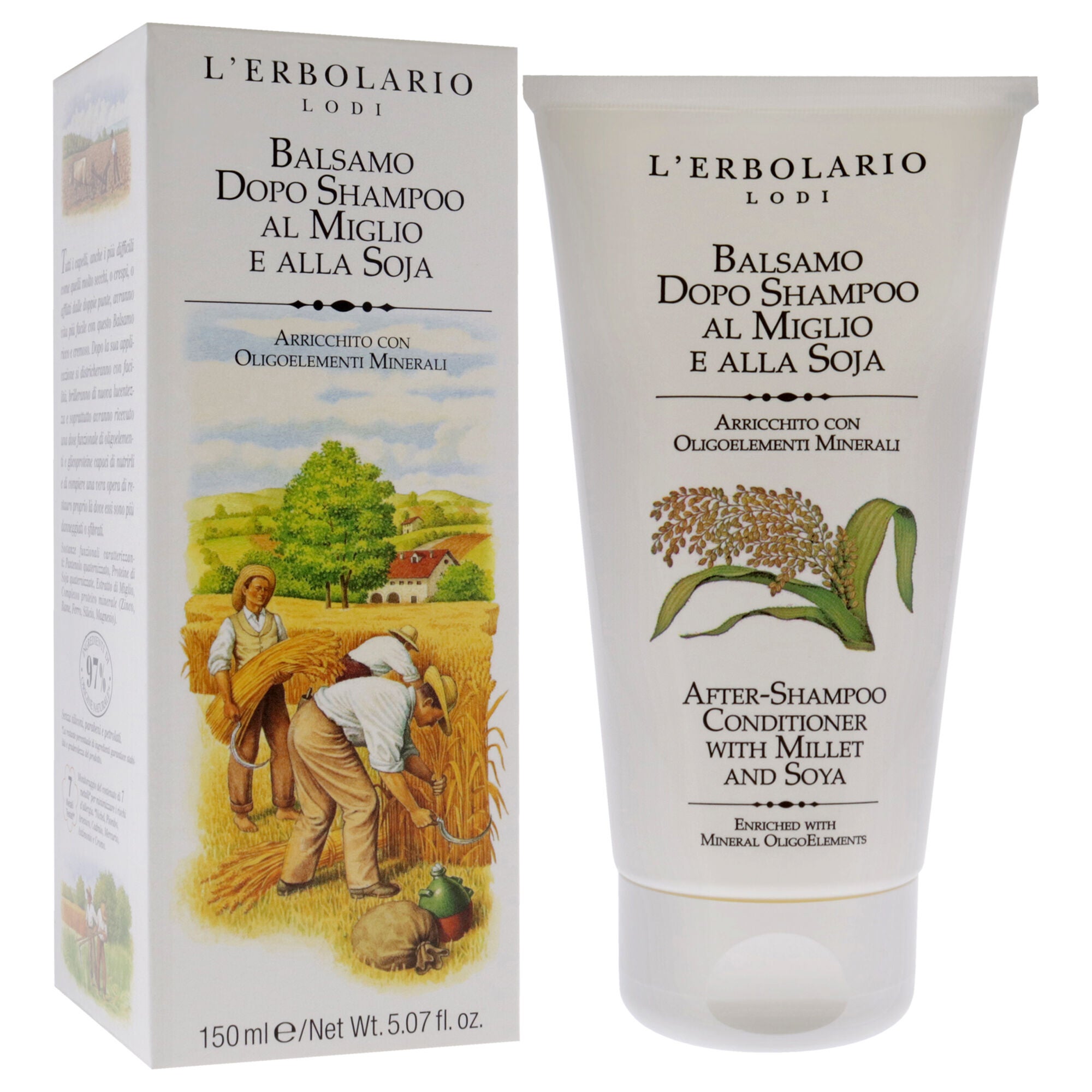 After-Shampoo Conditioner - Millet and Soya by LErbolario for Unisex - 5.07 oz Conditioner, See Description, alternate image number 1