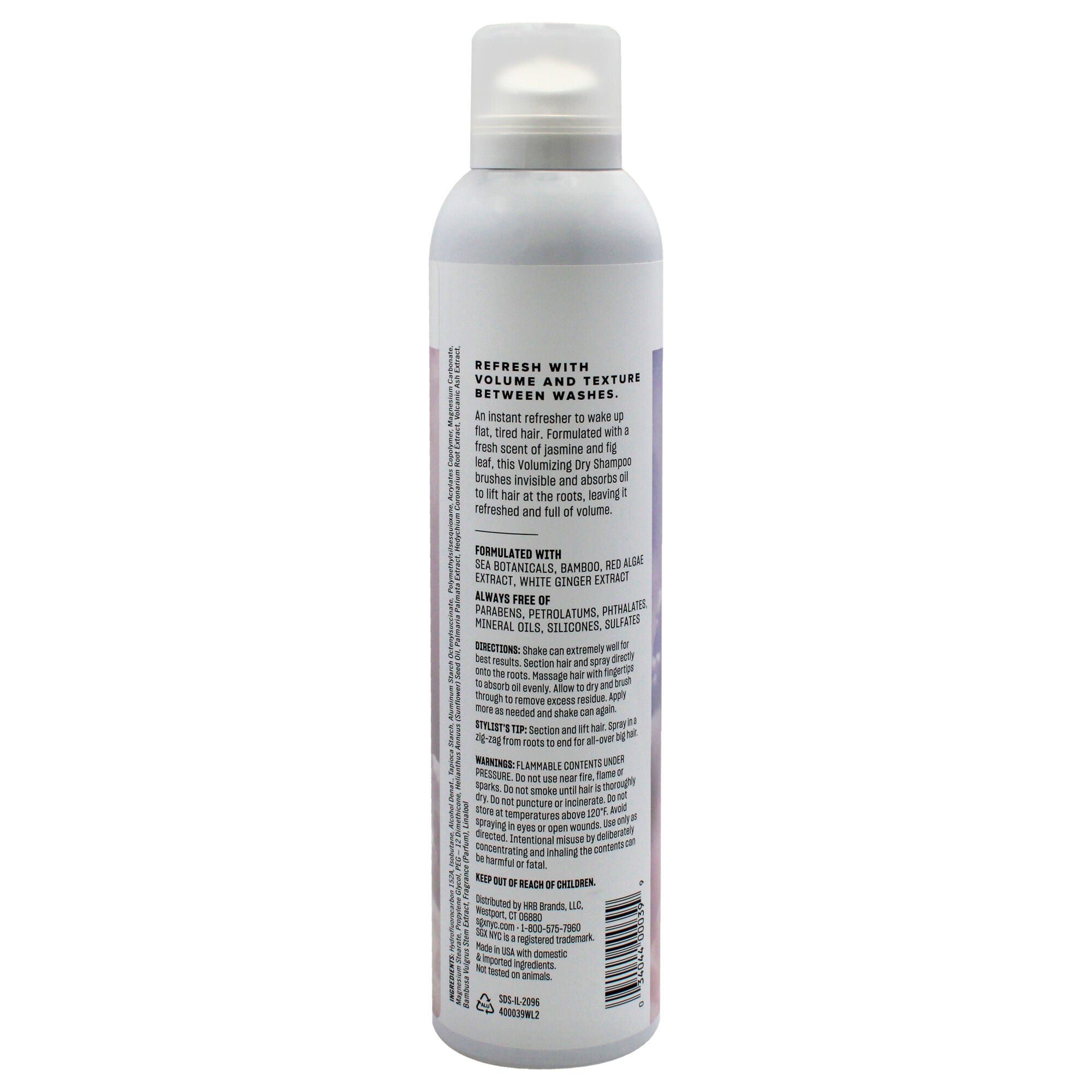 Dry Touch Volumizing Dry Shampoo by SGX NYC for Women - 6.5 oz Dry Shampoo, See Description, alternate image number 1
