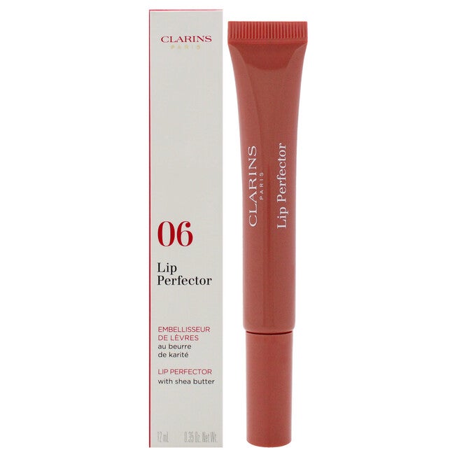 Lip Perfector - 06 Rosewood Shimmer by Clarins for Women - 0.35 oz Lip Gloss, NA, hi-res image number null