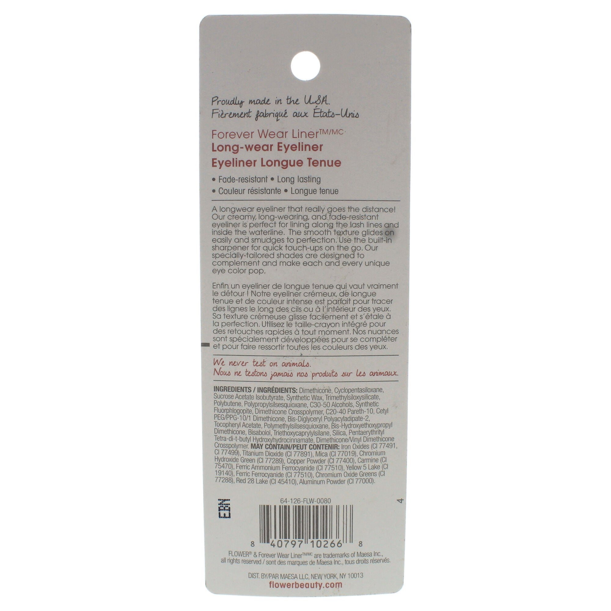 Forever Wear Liner Long-Wear Eyeliner - FW3 Brownstone by Flower Beauty for Women - 0.01 oz Eyeliner, See Description, alternate image number 1