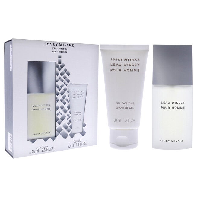 Leau Dissey by Issey Miyake for Men - 2 Pc Gift Set 2.5oz EDT Spray, 1.6oz Shower Gel, See Description, alternate image number 1
