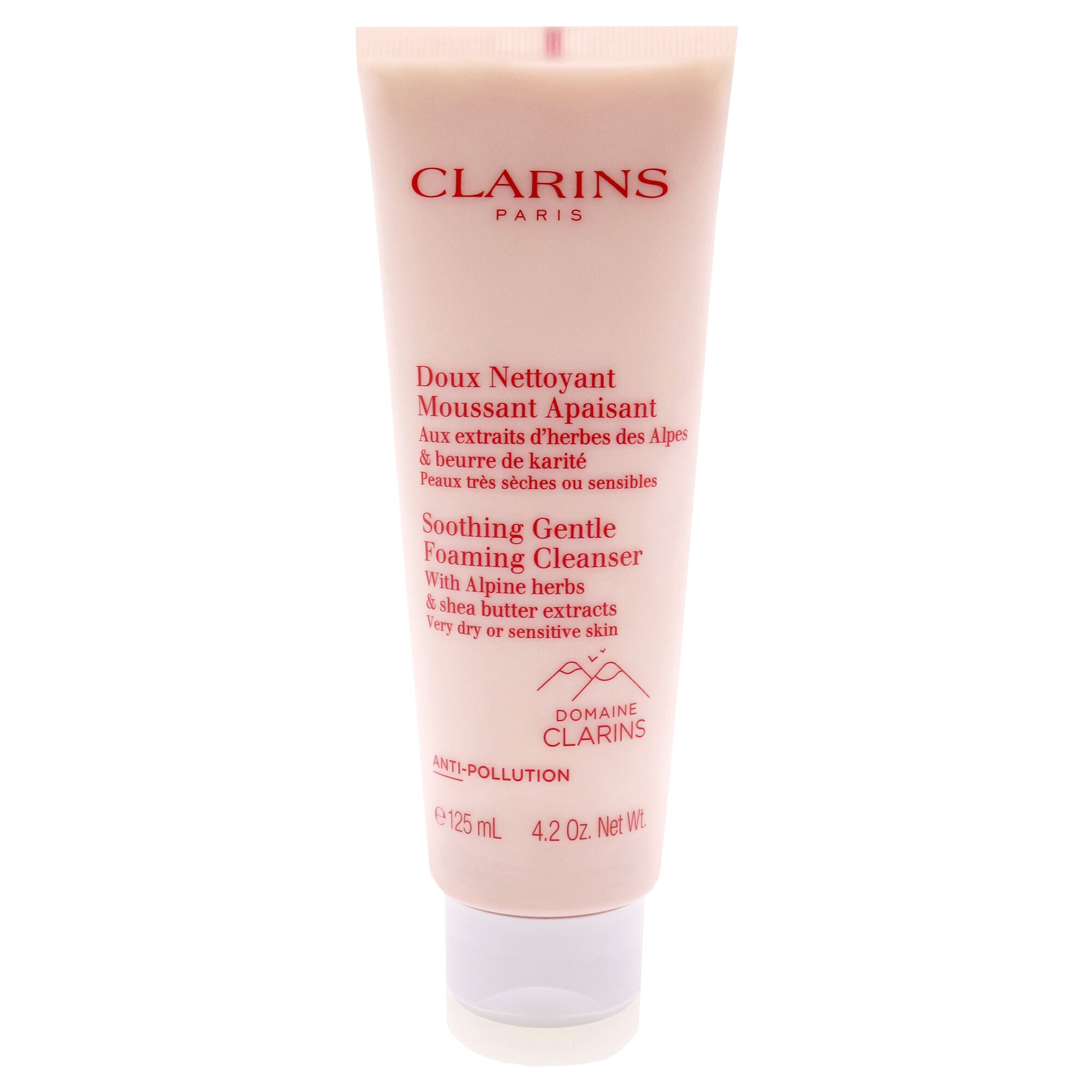 Soothing Gentle Foaming Cleanser by Clarins for Unisex - 4.2 oz Cleanser, See Description, hi-res image number 0