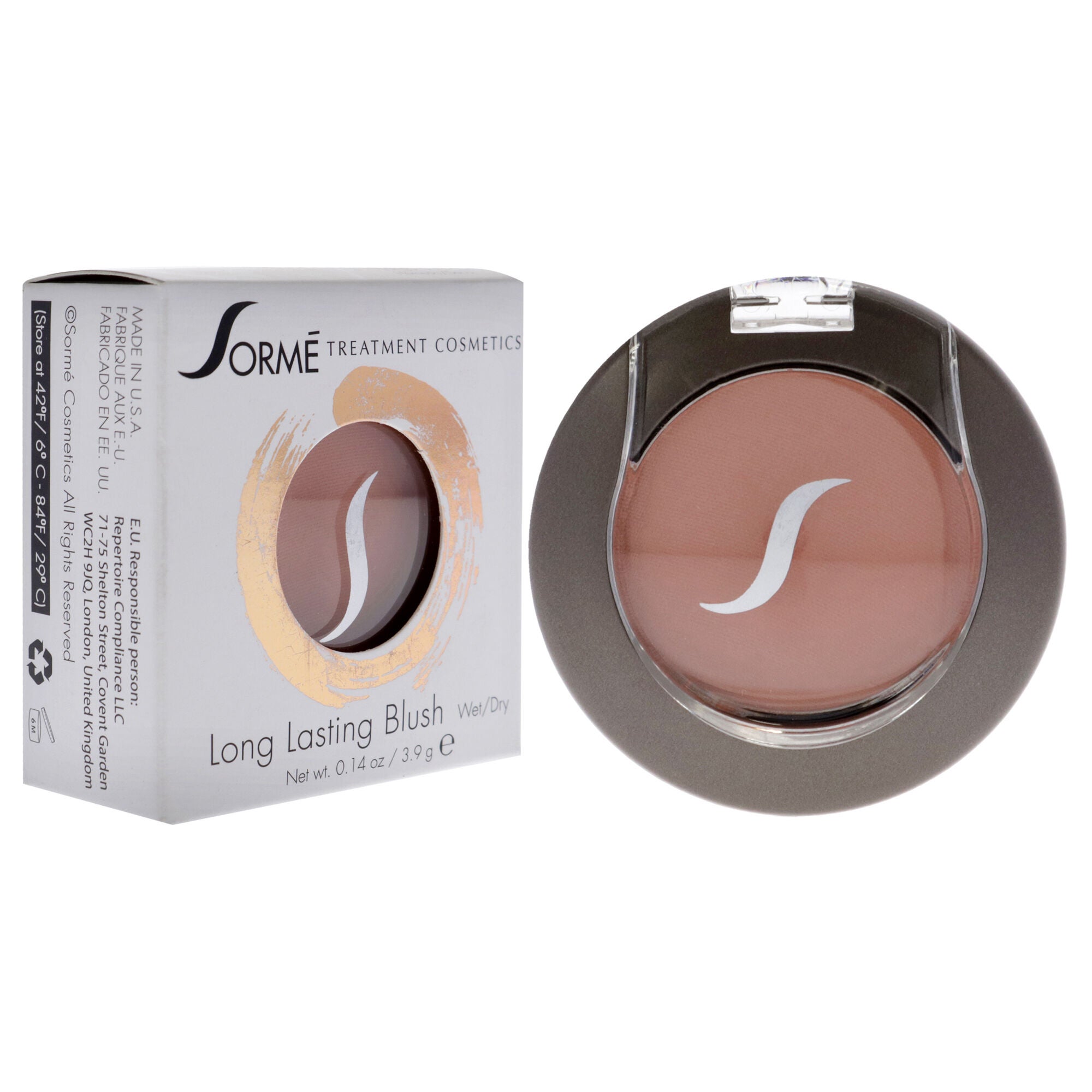 Wet and Dry Long Lasting Blush - Natural Blush by Sorme Cosmetics for Women - 0.14 oz Blush, See Description, alternate image number 1