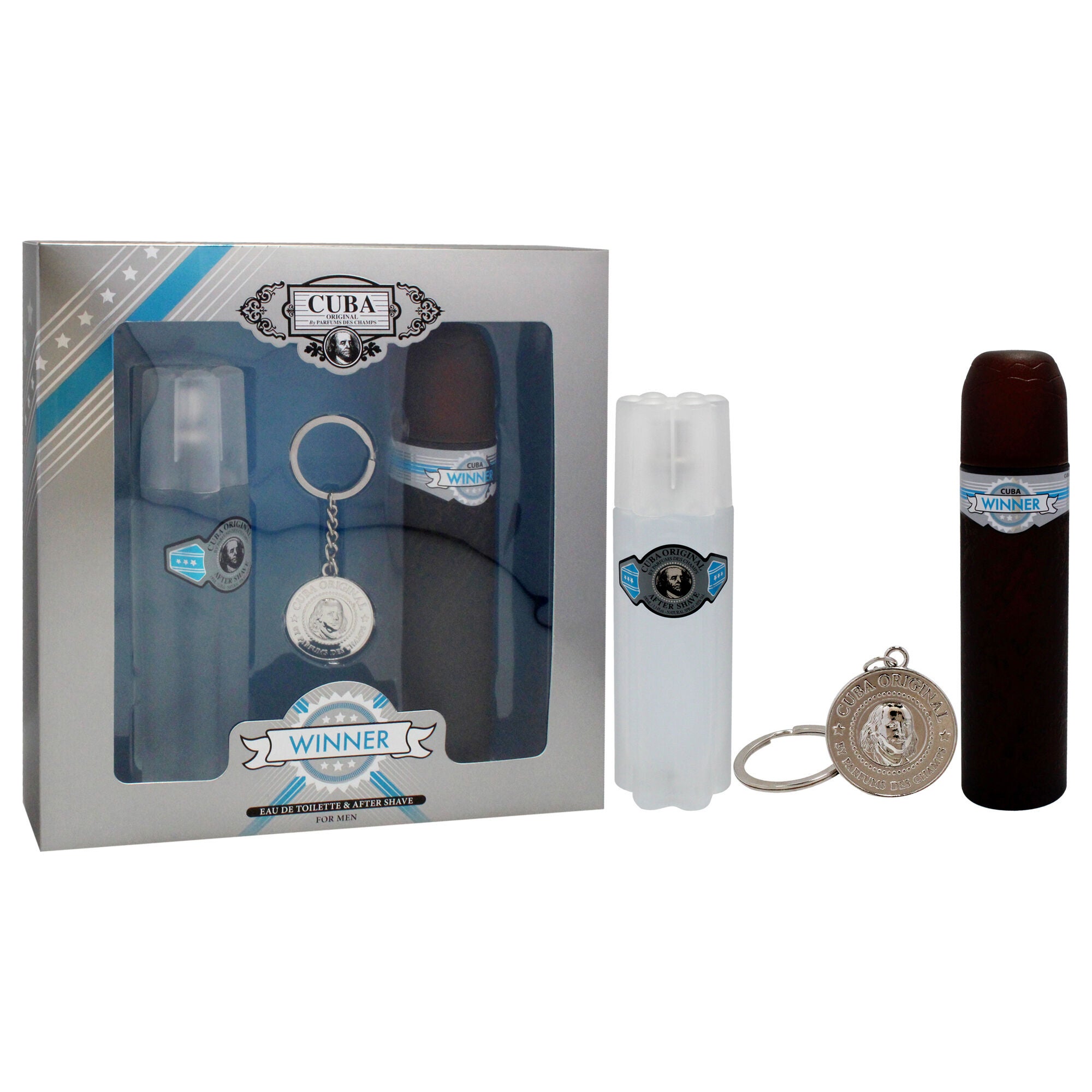 Cuba Winner by Cuba for Men - 3 Pc Gift Set 3.3oz EDT Spray, 3.3oz After Shave, Key Chain, , alternate image number 6