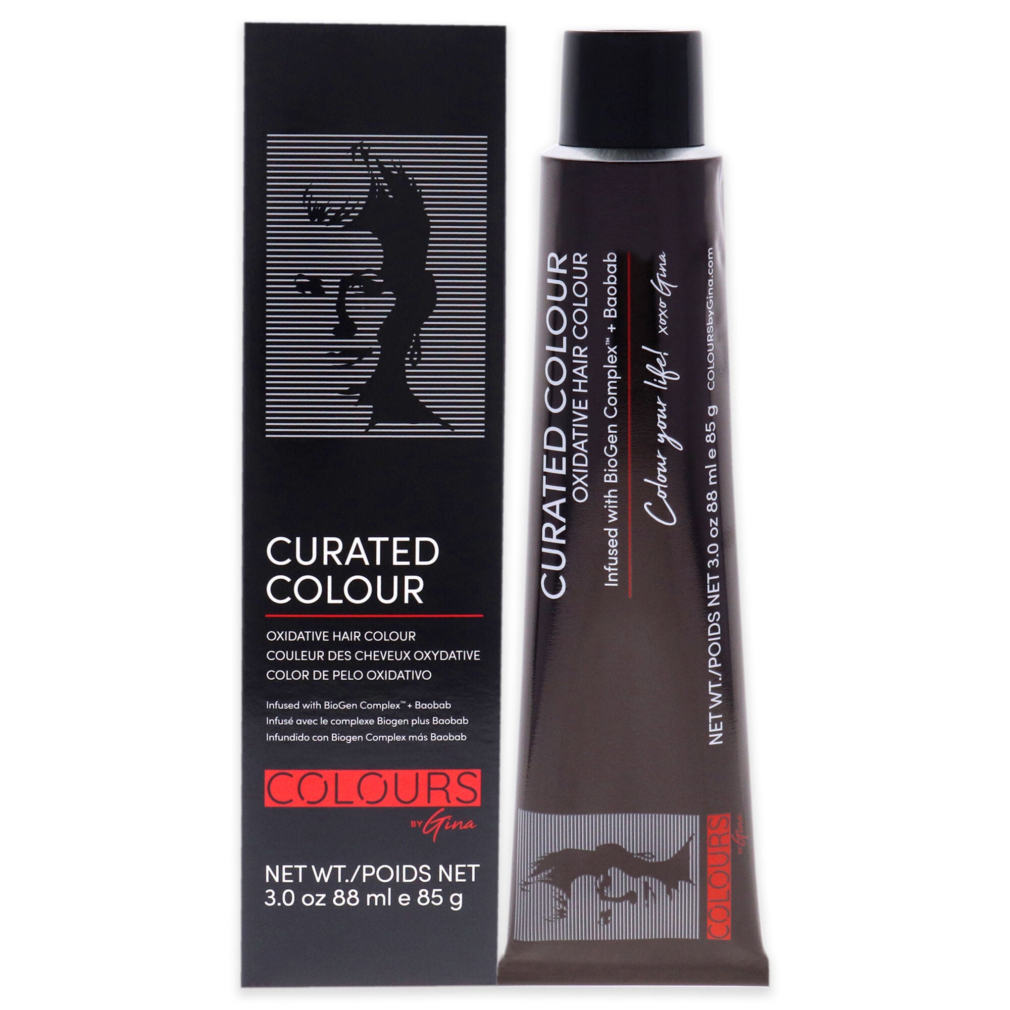 Curated Colour - 6.4-6C Dark Copper Blonde by Colours By Gina for Unisex - 3 oz Hair Color, See Description, hi-res image number 0