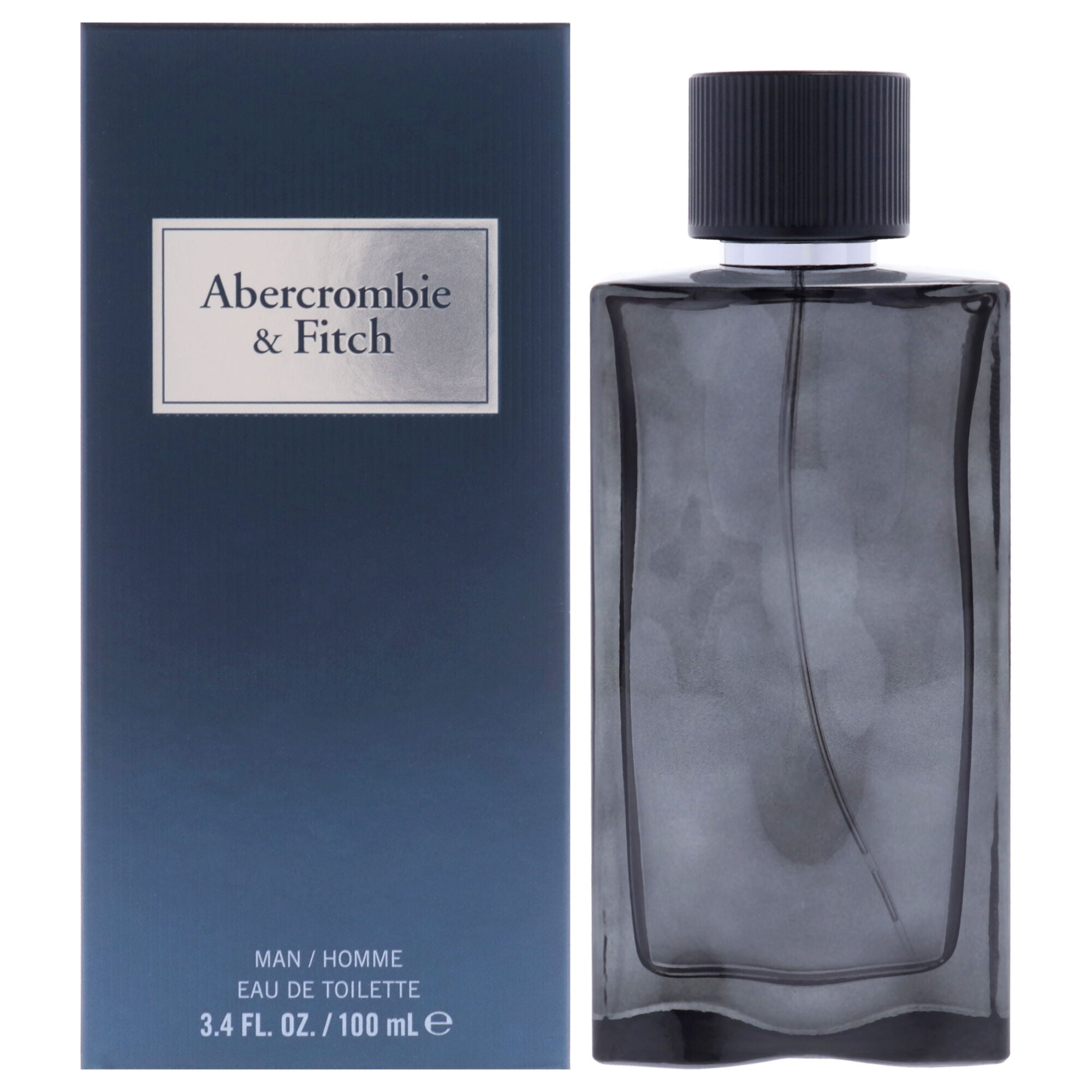 First Instinct Blue by Abercrombie and Fitch for Men - 3.4 oz EDT Spray, Clear, hi-res image number 0