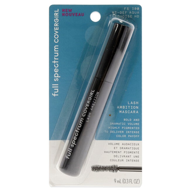 Full Spectrum Lash Ambition Mascara - 300 Hi-Def Aqua by CoverGirl for Women - 0.3 oz Mascara, See Description, hi-res image number 0