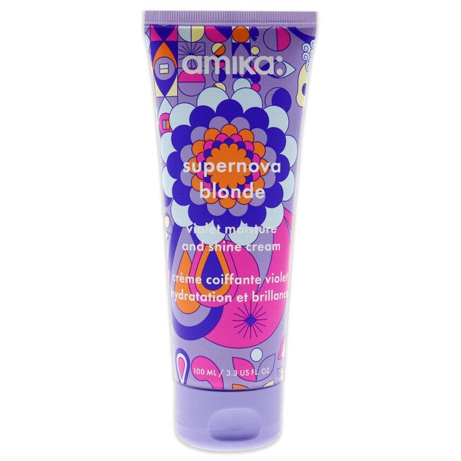 Supernova Blonde Violet Moisture and Shine Cream by Amika for Unisex - 3.3 oz Cream, See Description, hi-res image number 0