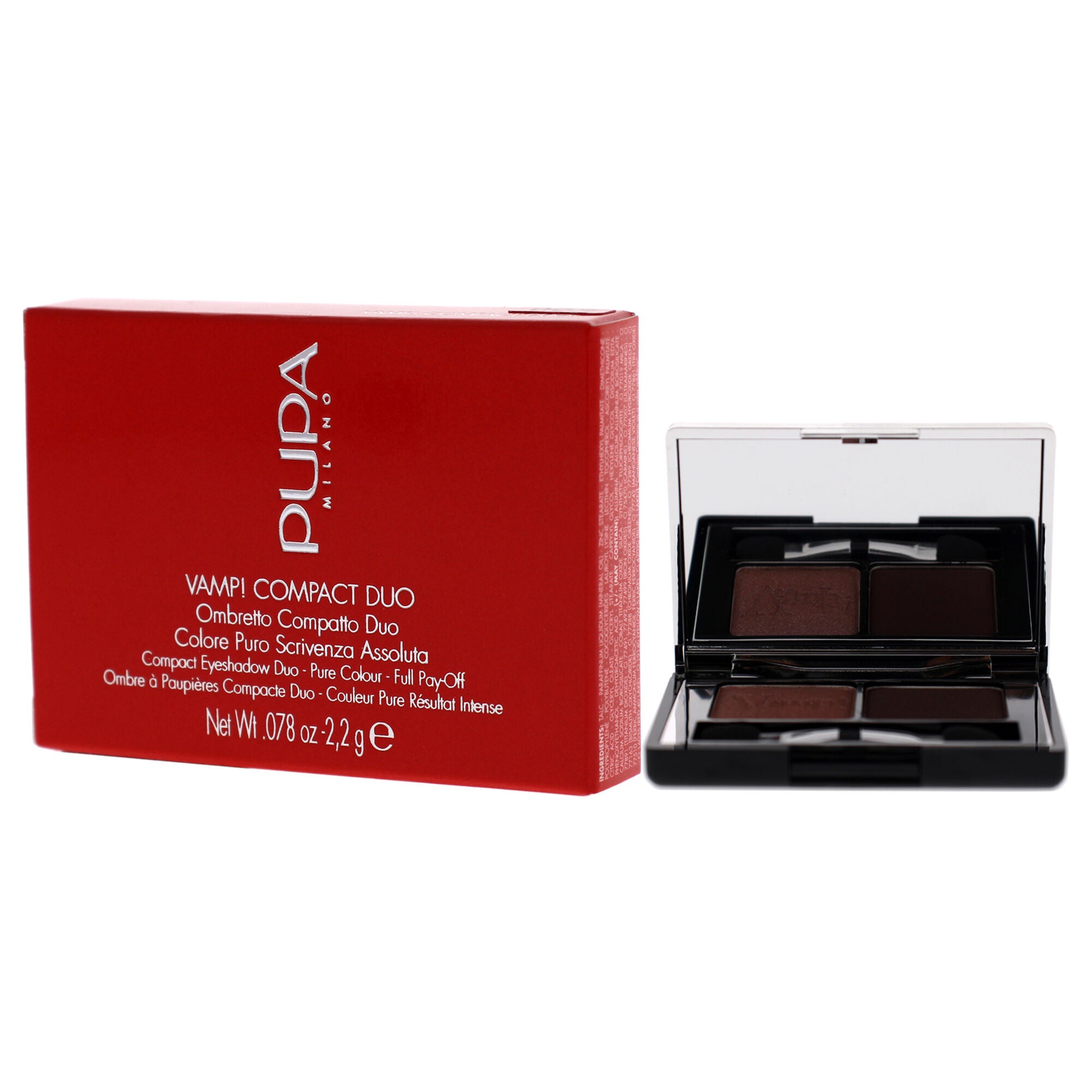 Vamp! Compact Duo Eyeshadow - 002 Pink Earth by Pupa Milano for Women - 0.078 oz Eye Shadow, , alternate image number 7