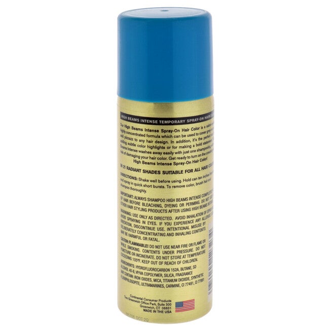 High Beams Intense Temporary Spray - 23 Blue by Salon Grafix for Unisex - 2.7 oz Hair Color, See Description, alternate image number 2