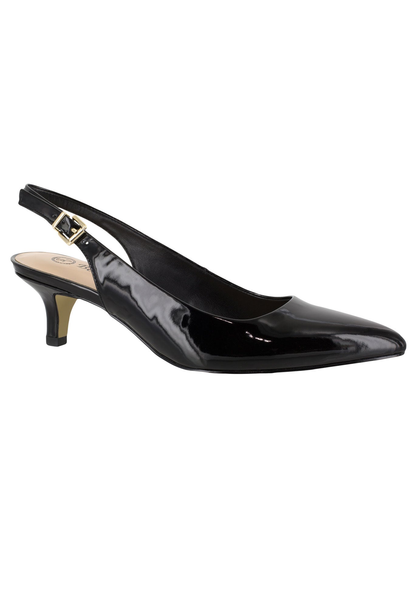 Scarlett II Slingback Pumps by Bella Vita&reg;, BLACK PATENT, hi-res image number 0