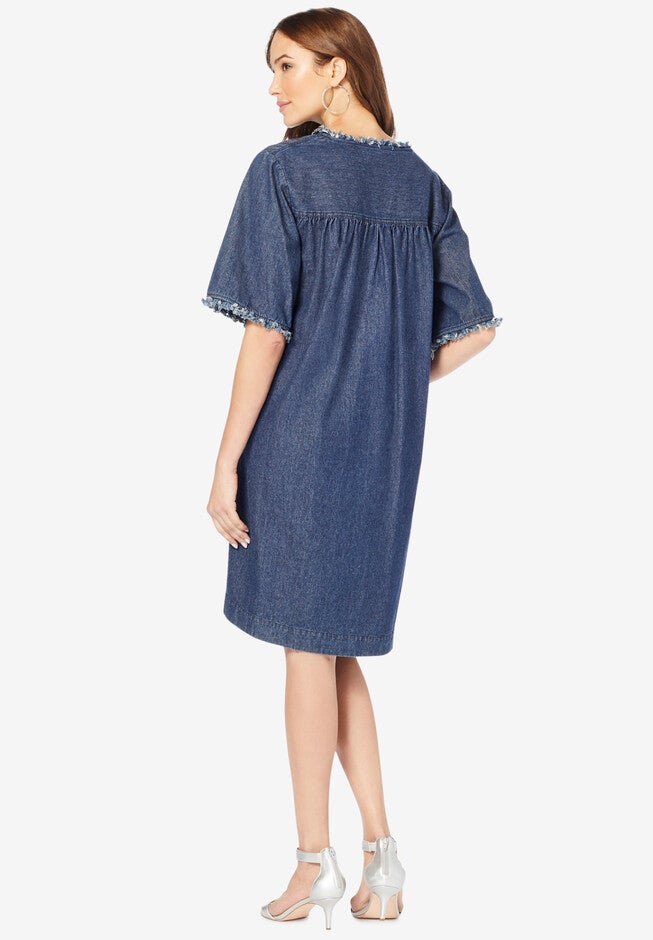 Denim Shirtdress, , on-hover image number null