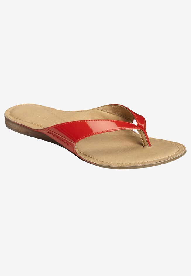 Pocketbook Sandal , ORANGE PATENT, hi-res image number null