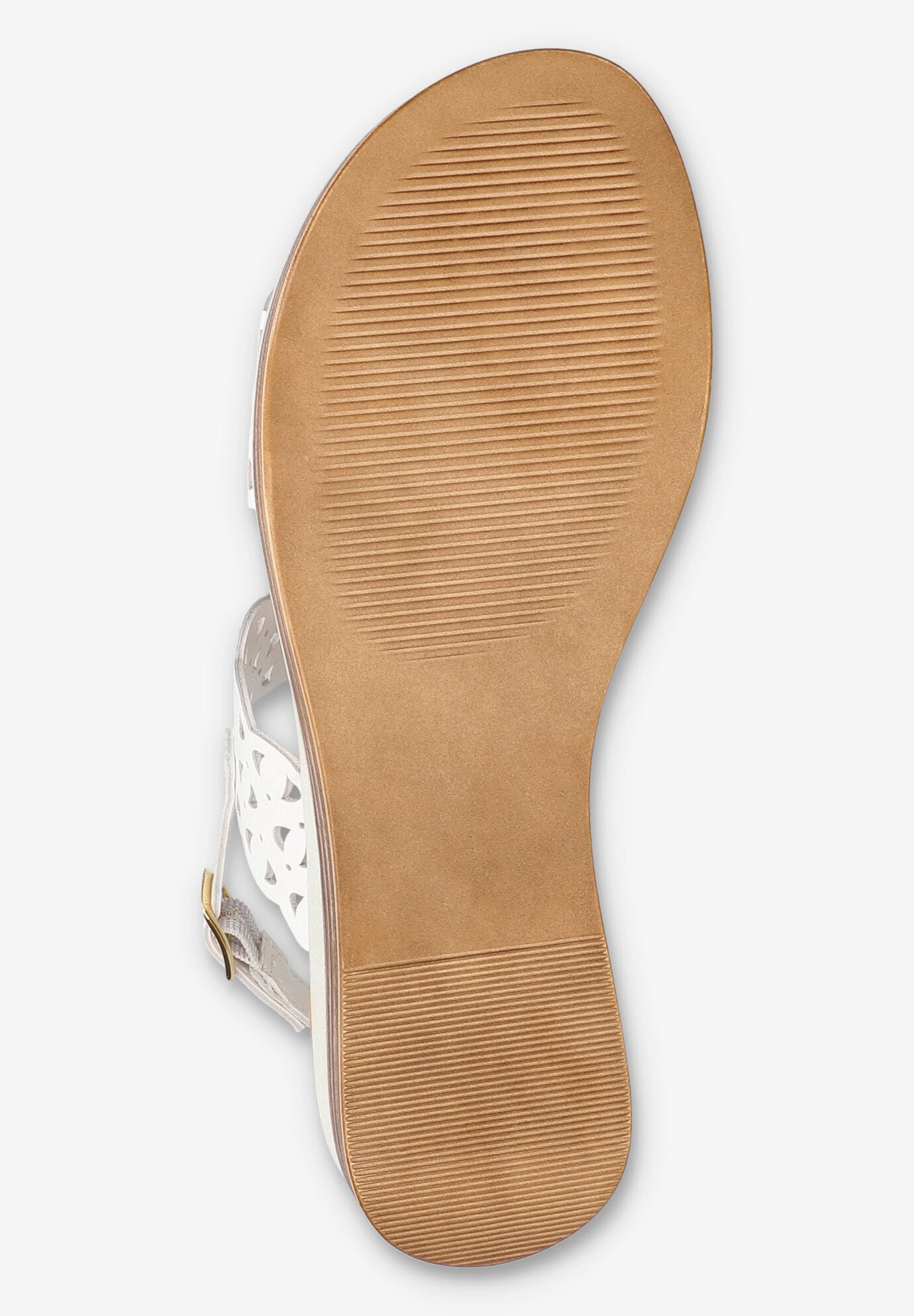 Zoe-Italy Wedge Sandal, WHITE LEATHER, alternate image number 5