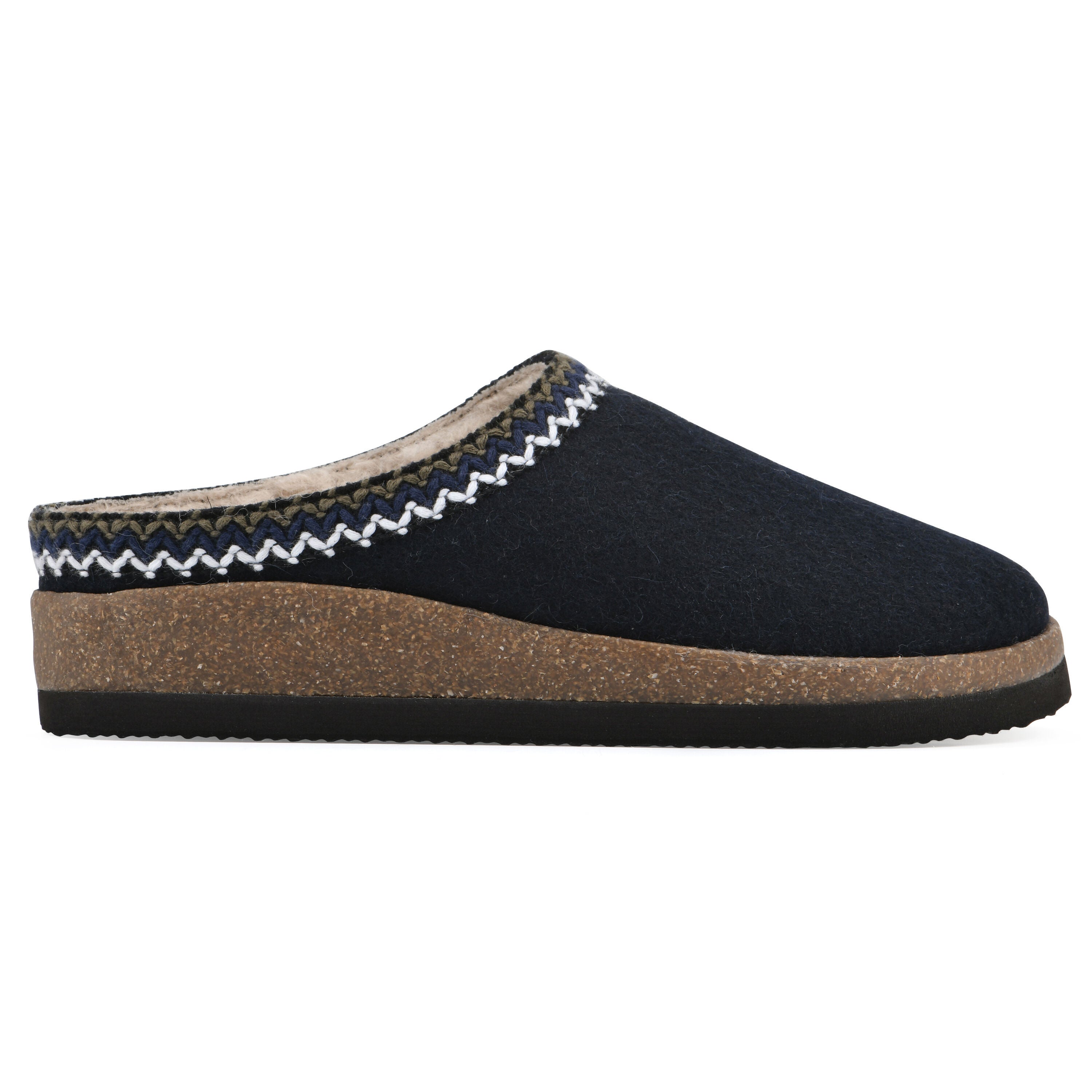 Bundle Up Footbeds Clog, NAVY FABRIC, alternate image number 2