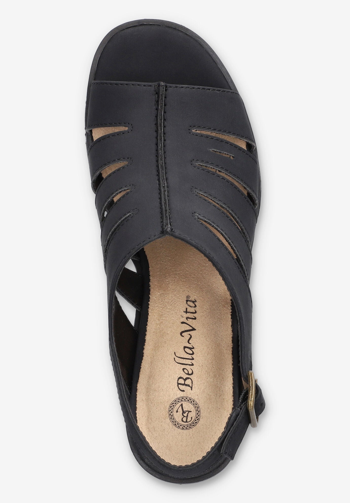 Rhodes Heeled Sandal, BLACK, alternate image number 6