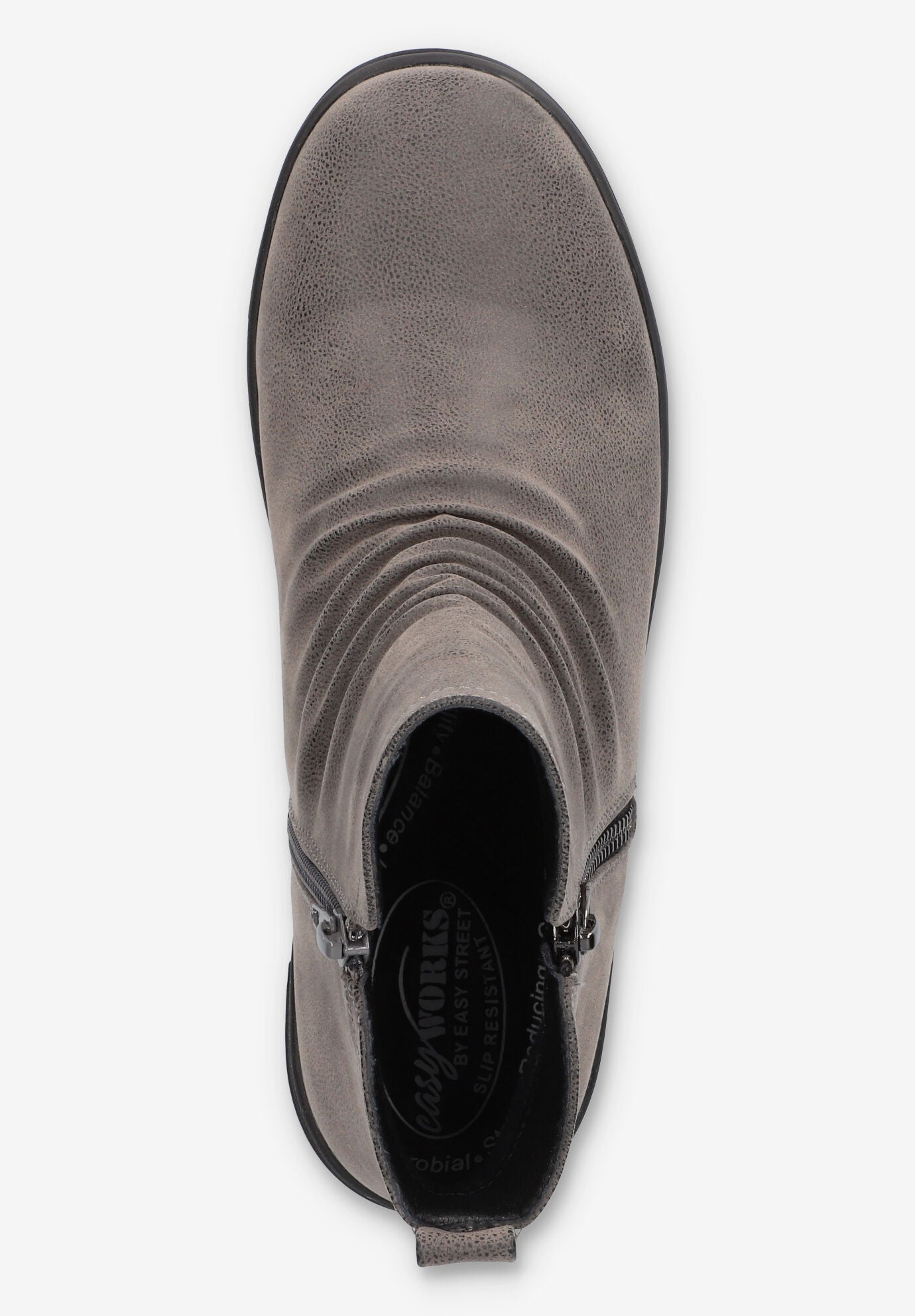 Estella Slip-Resistant Ankle Boot, GREY, alternate image number 6