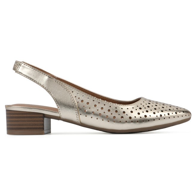 Boronic Slingback Heel, LIGHT GOLD METALLIC, alternate image number null