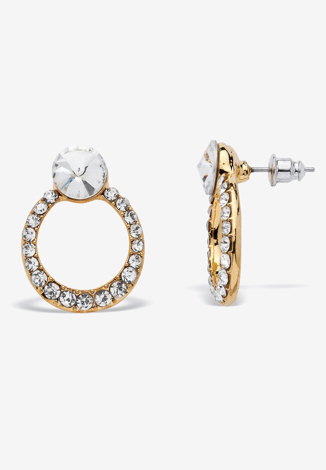 Gold Tone Leopard Collar Necklace, Earring and Bracelet Set, , alternate image number 4