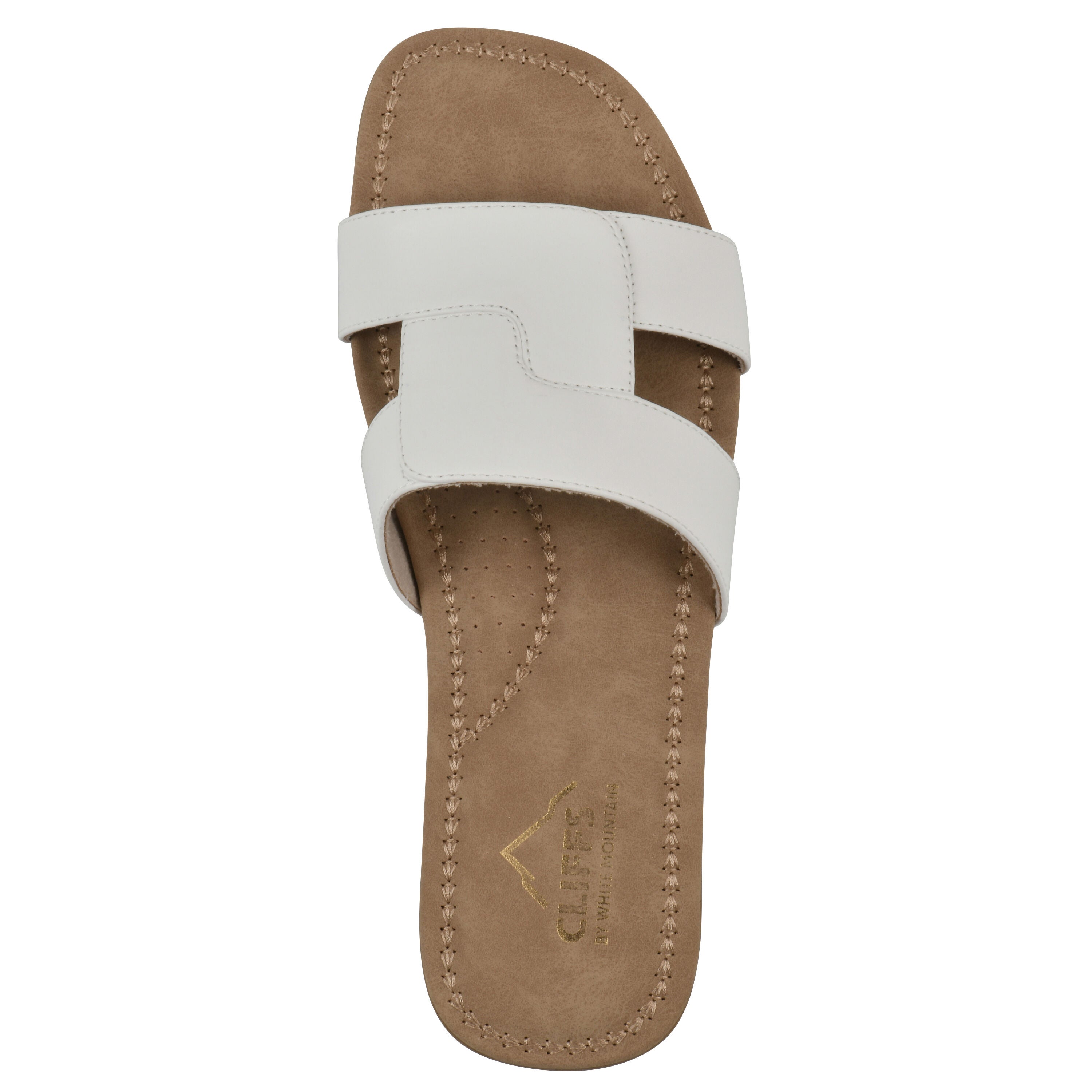 Fraida Slide Sandal, WHITE NUBUCK, alternate image number 4
