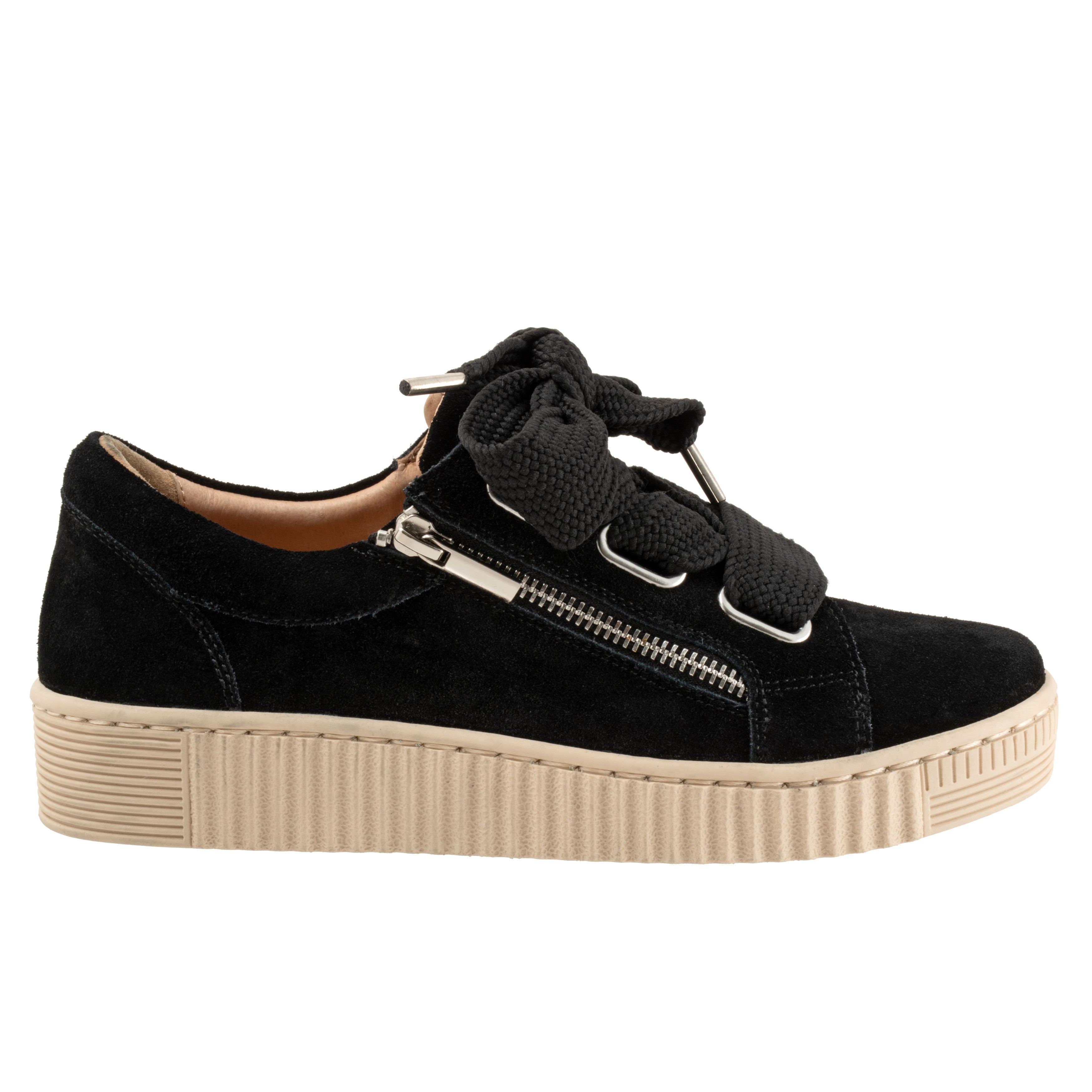 Jovi Sneaker, BLACK SUEDE, alternate image number 4