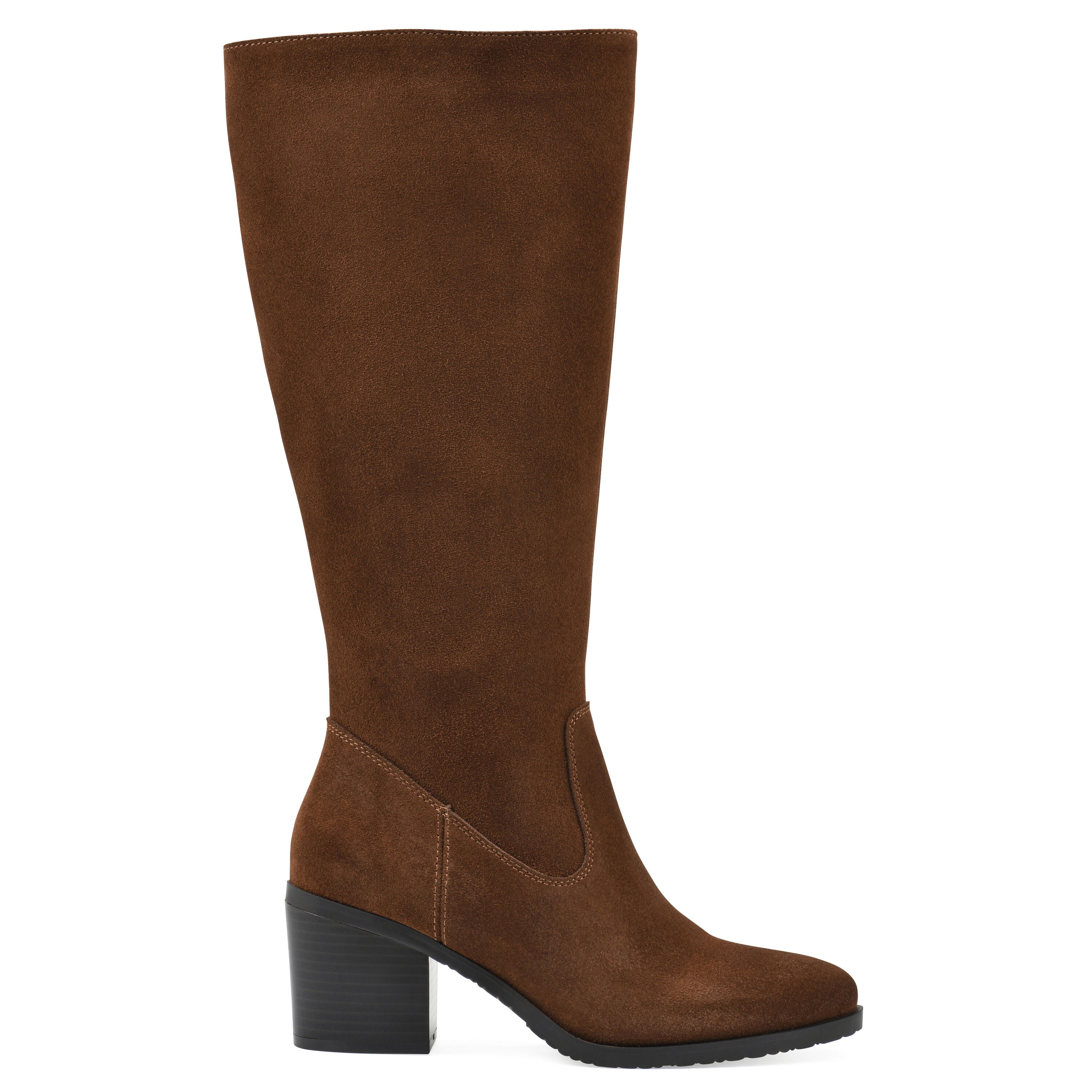Tater Heeled Tall Shaft Boot, HAZEL SUEDE, alternate image number 2