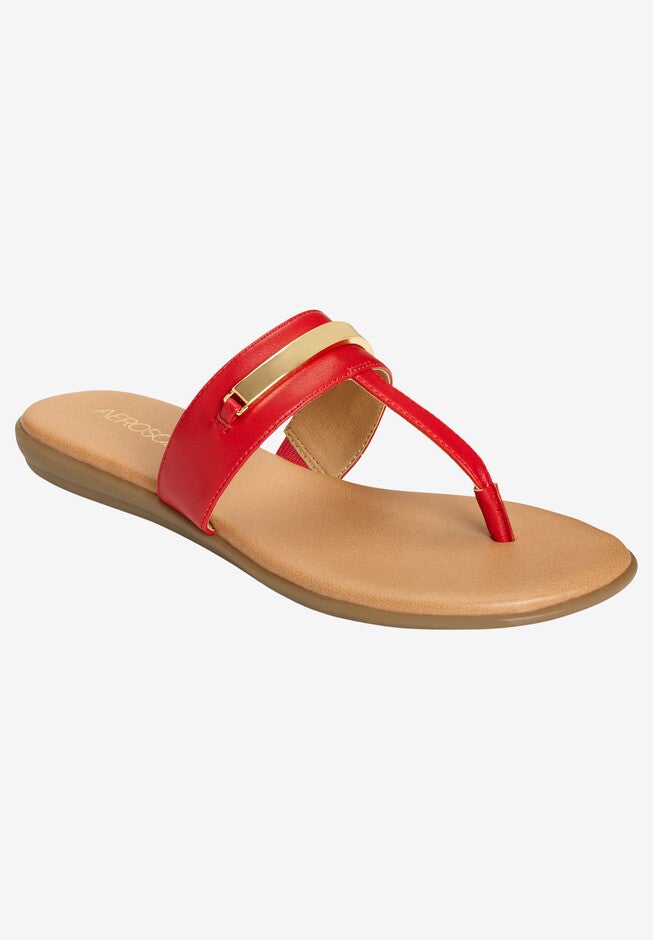 On The Clock Sandal by Aerosoles®, RED, hi-res image number null