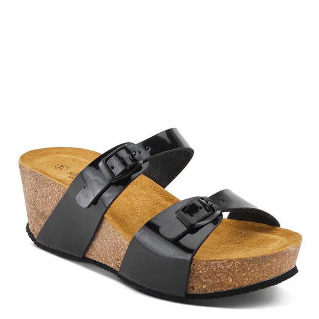 Bynum Sandal, BLACK PATENT, alternate image number null