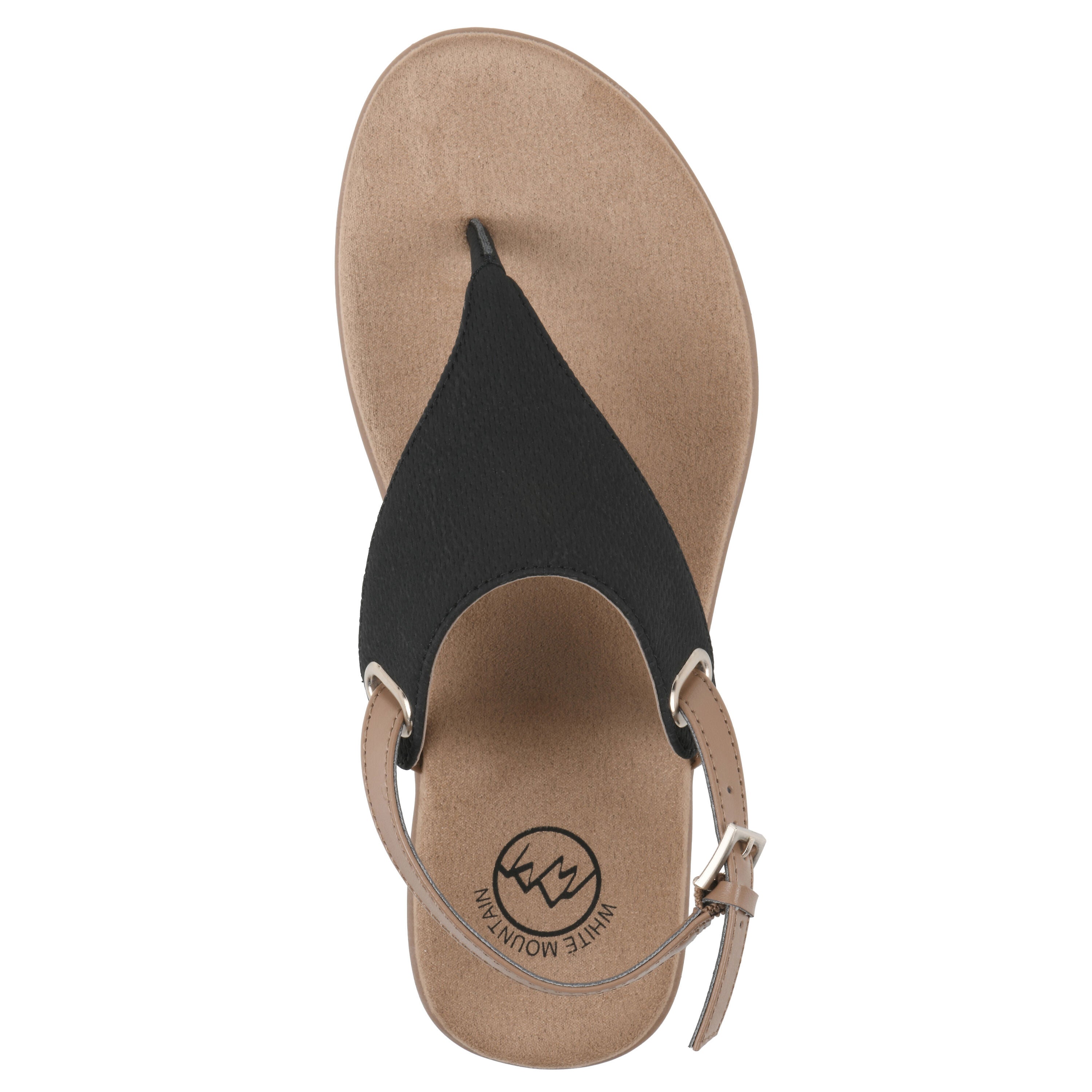 Lifted Backstrap Sandal, BLACK SMOOTH, alternate image number 4