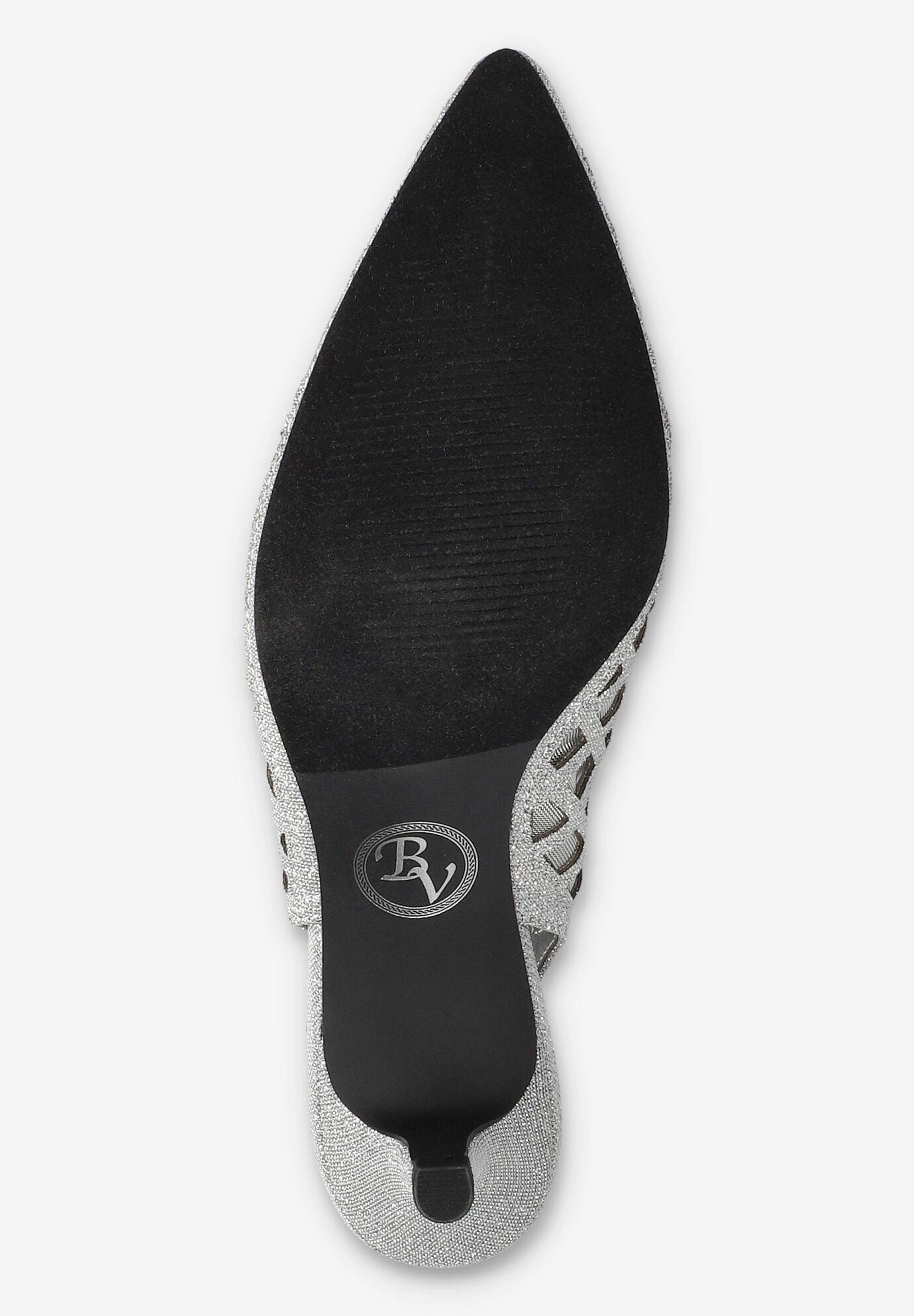 Noel Slingback Pump, SILVER GLITTER, alternate image number 5