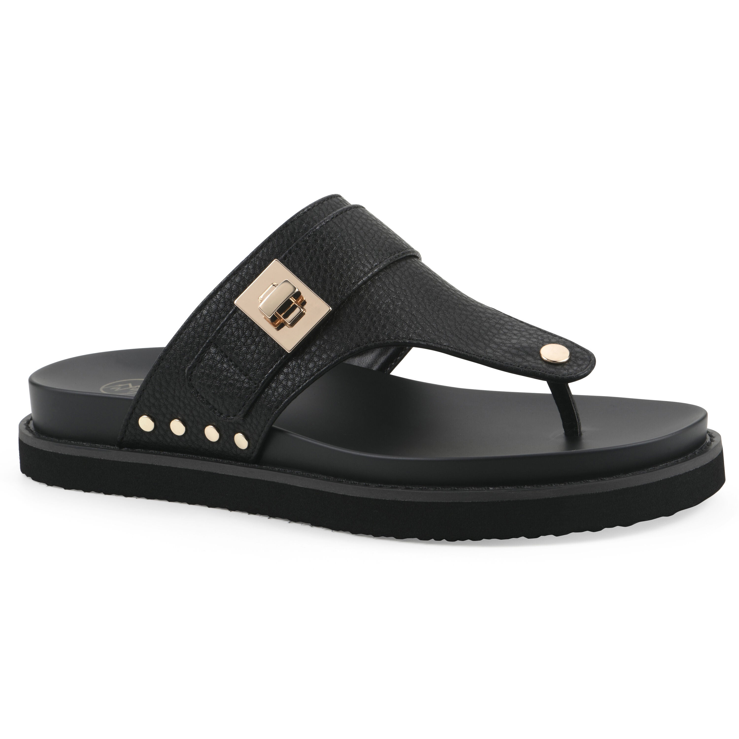 Malabar Thong Sandal, BLACK WITH BLACK, hi-res image number 0