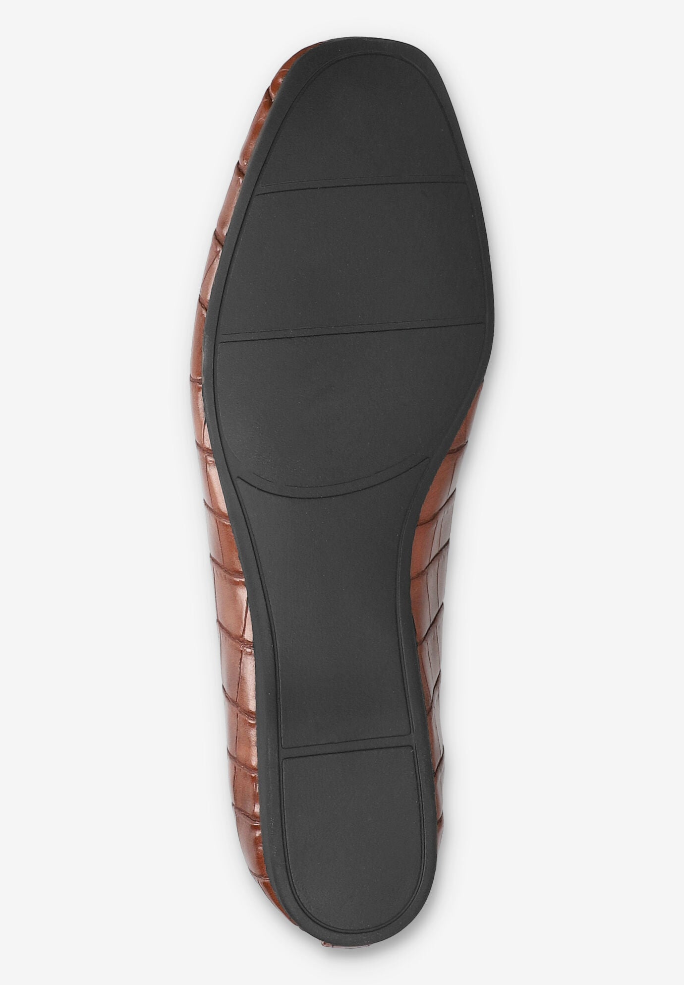 Femi Square Toe Flat, TAN CROCO, alternate image number 5