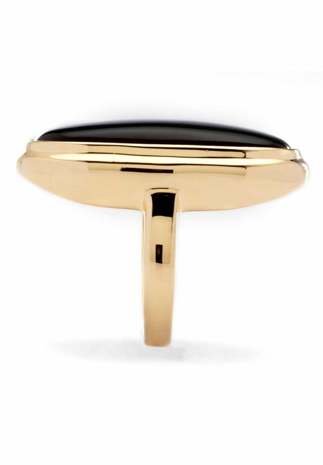 Gold-Plated Black Onyx Ring, , alternate image number 3