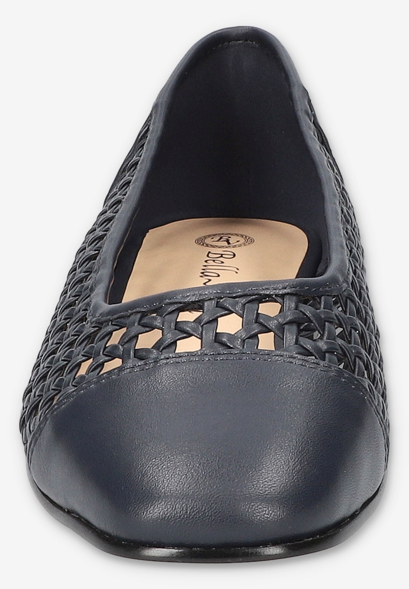 Beloved Square Toe Flat, NAVY, on-hover image number 1