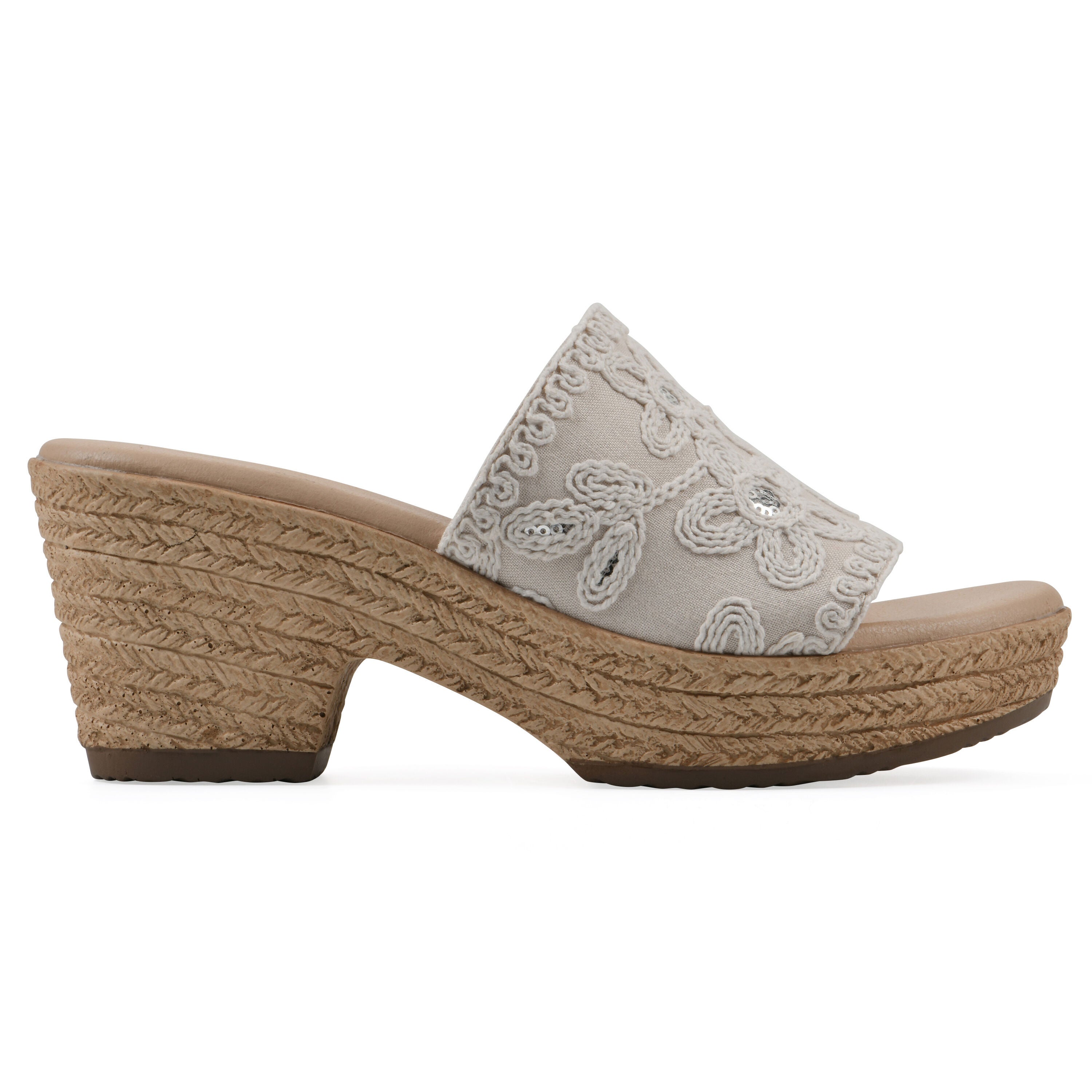 Biancia Wedge Sandal, NATURAL WHITE, alternate image number 2