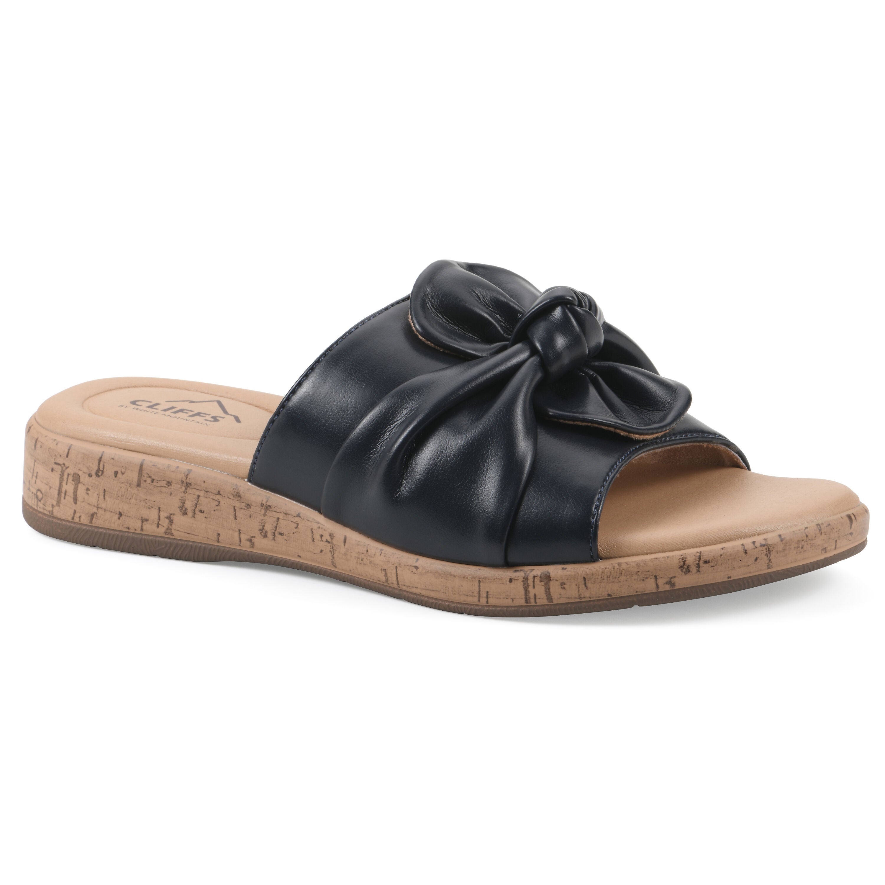 Bonelle Slide Sandal, DARK NAVY SMOOTH, hi-res image number 0