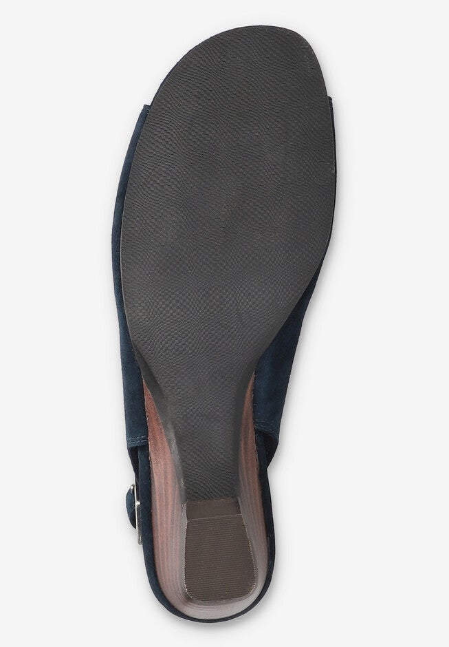 Yakira Wedge Sandal, NAVY SUEDE LEATHER, alternate image number 5