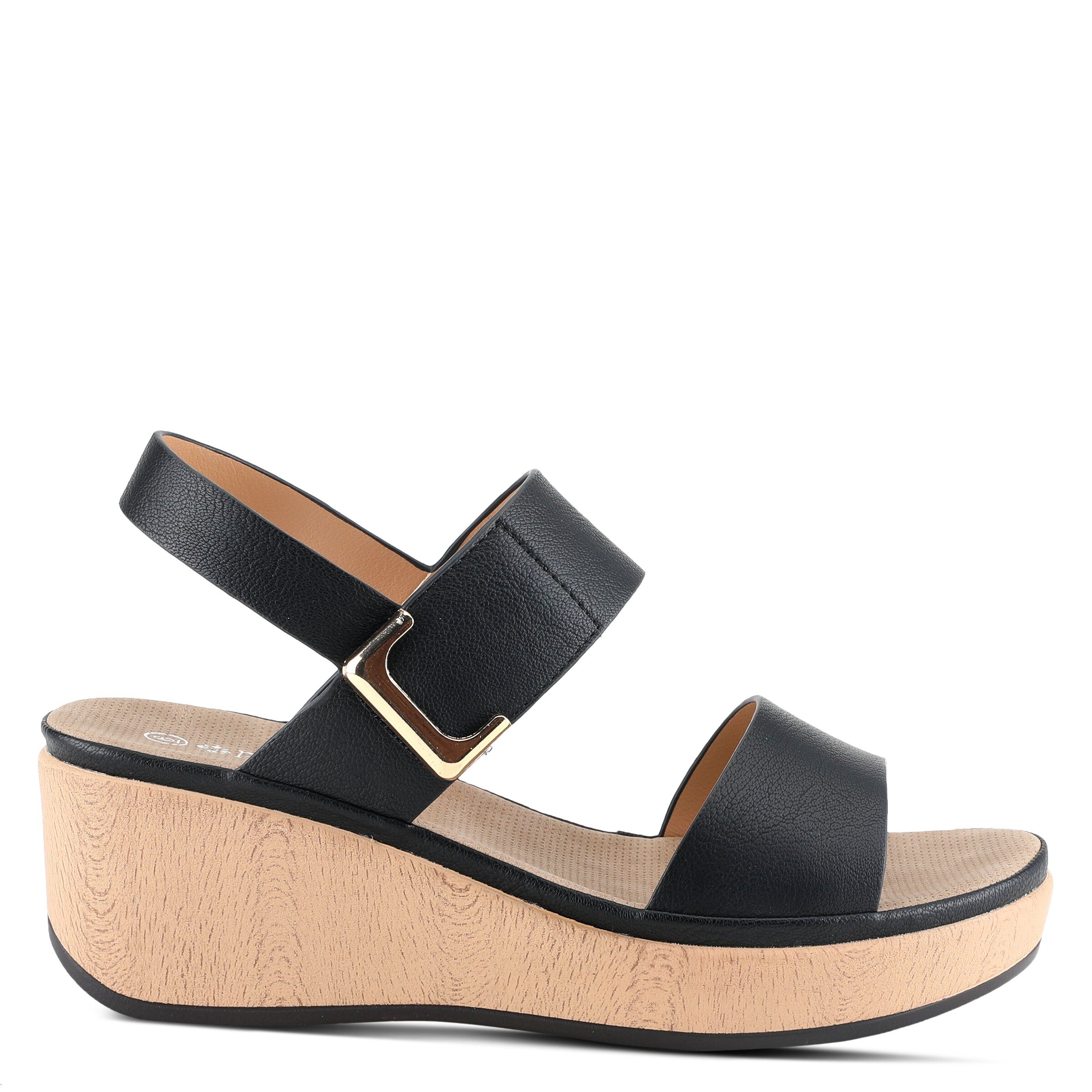 Spelta Platform Sandal, BLACK, alternate image number 4