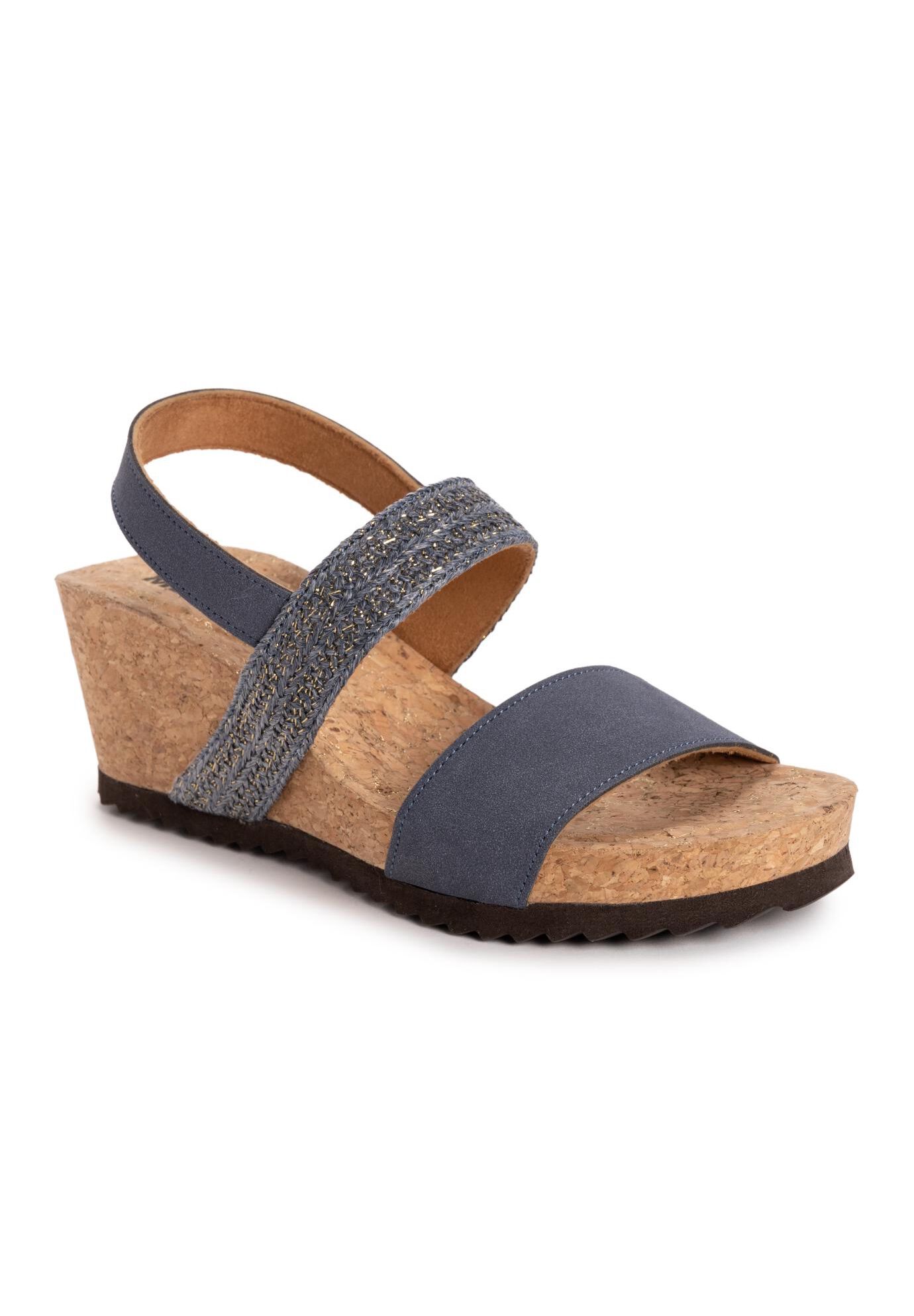 Women'S Wendy Wedge Sandal, NAVY, hi-res image number 0