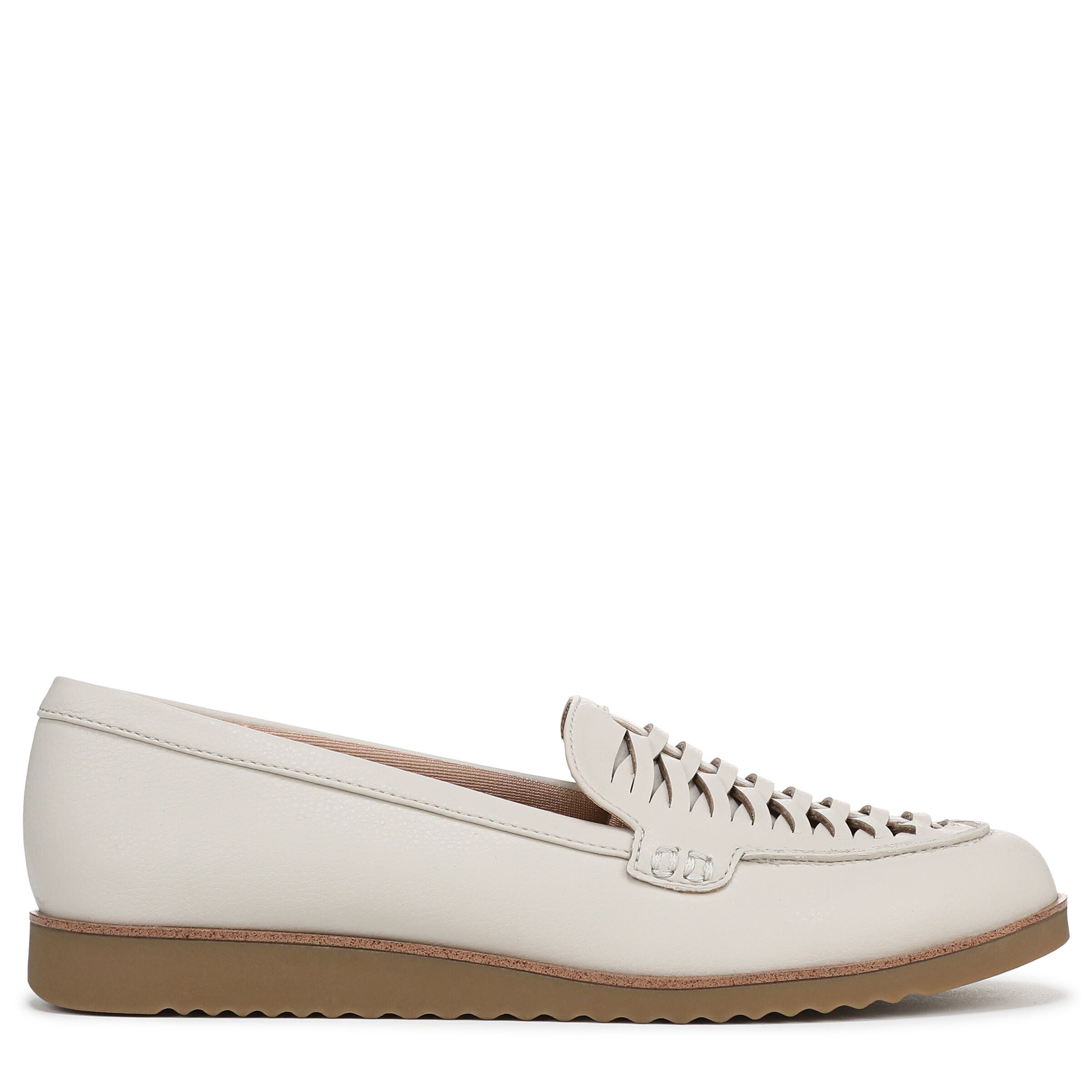 Zoey Flat, WHITE LEATHER, alternate image number 3