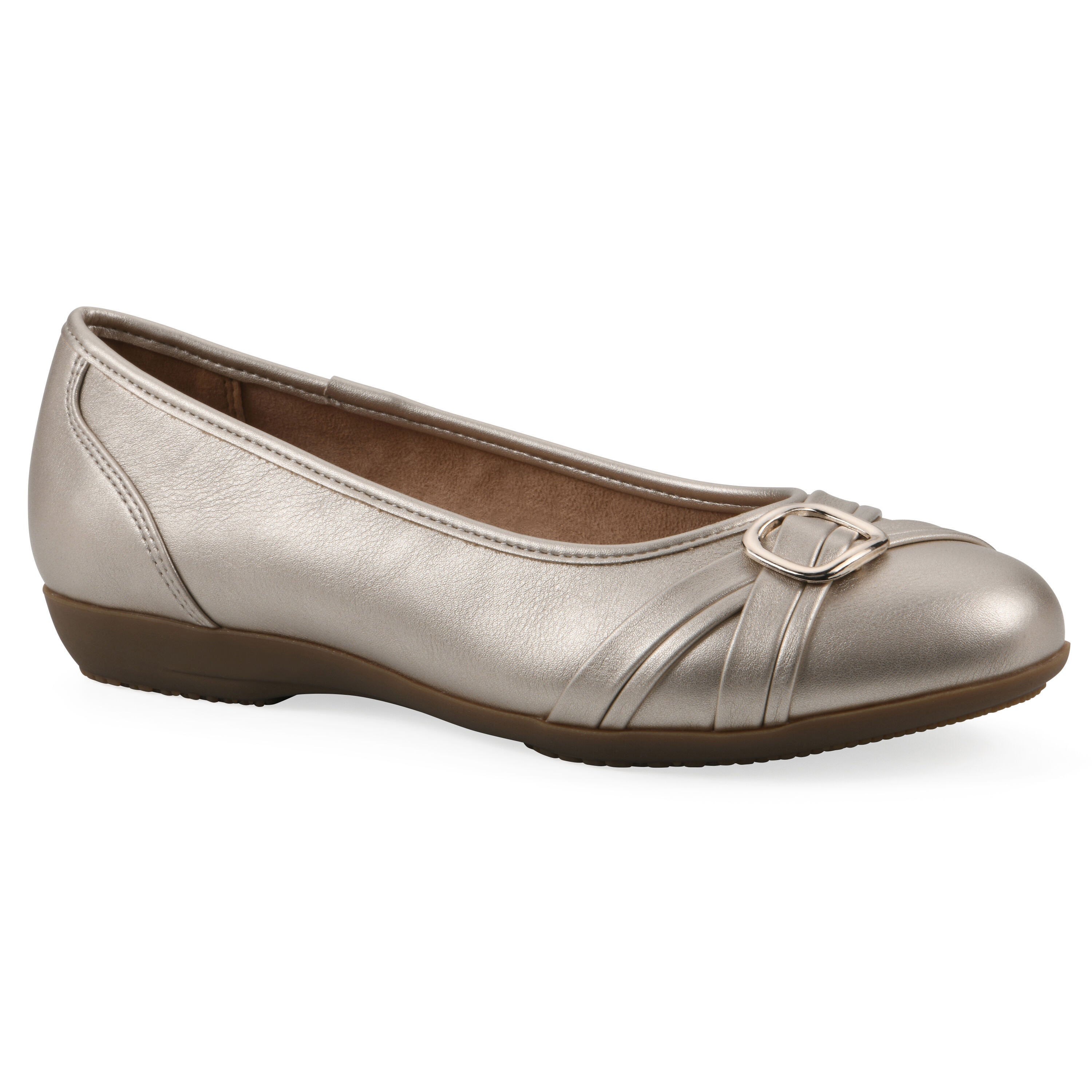 Calming Ballet Flat, PLATINO METALLIC, hi-res image number 0