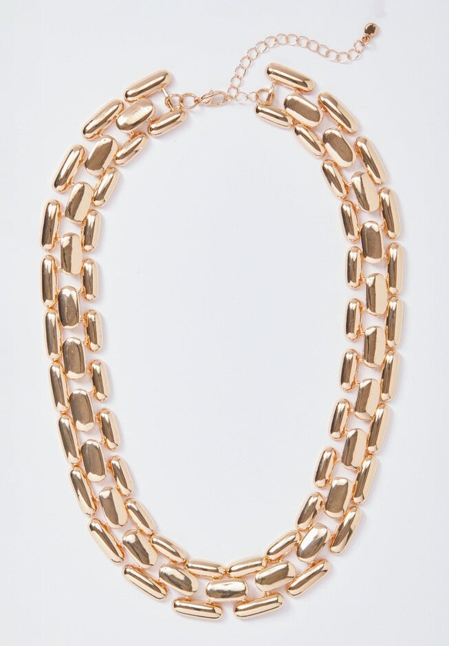 Jessica Chain Woven Link Chain Necklace | Jessica London