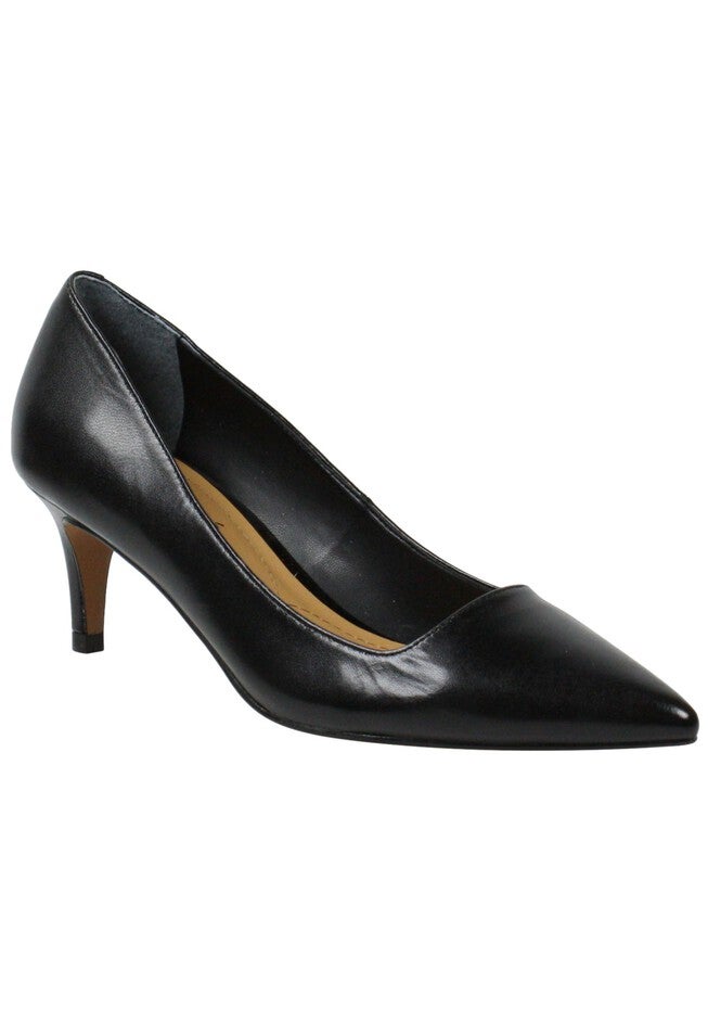 Amaliah Pump by J.Renee®, BLACK KID SKIN, hi-res image number 0