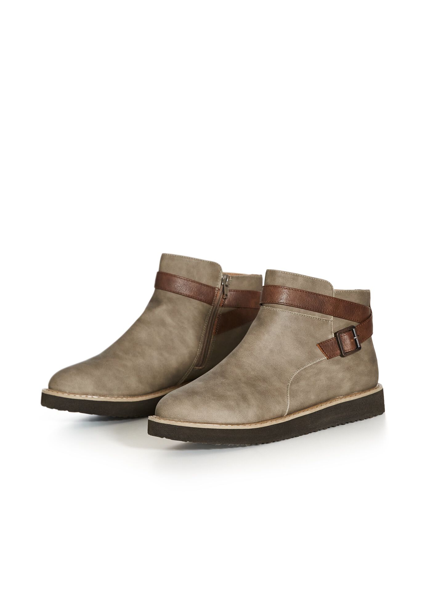 Valentina Wide Width Ankle Boot, GREY, alternate image number 2