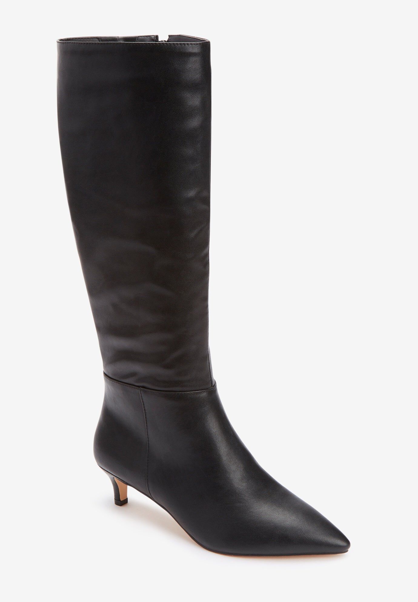 The Poloma Tall Wide Calf Boot By Comfortview, BLACK, hi-res image number 0