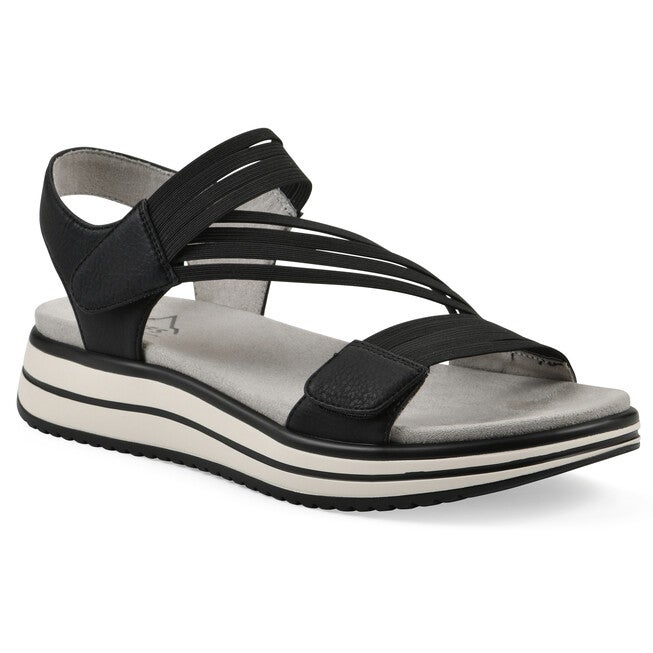 Hapford Athleisure Sandal, BLACK NUBUCK, hi-res image number 0
